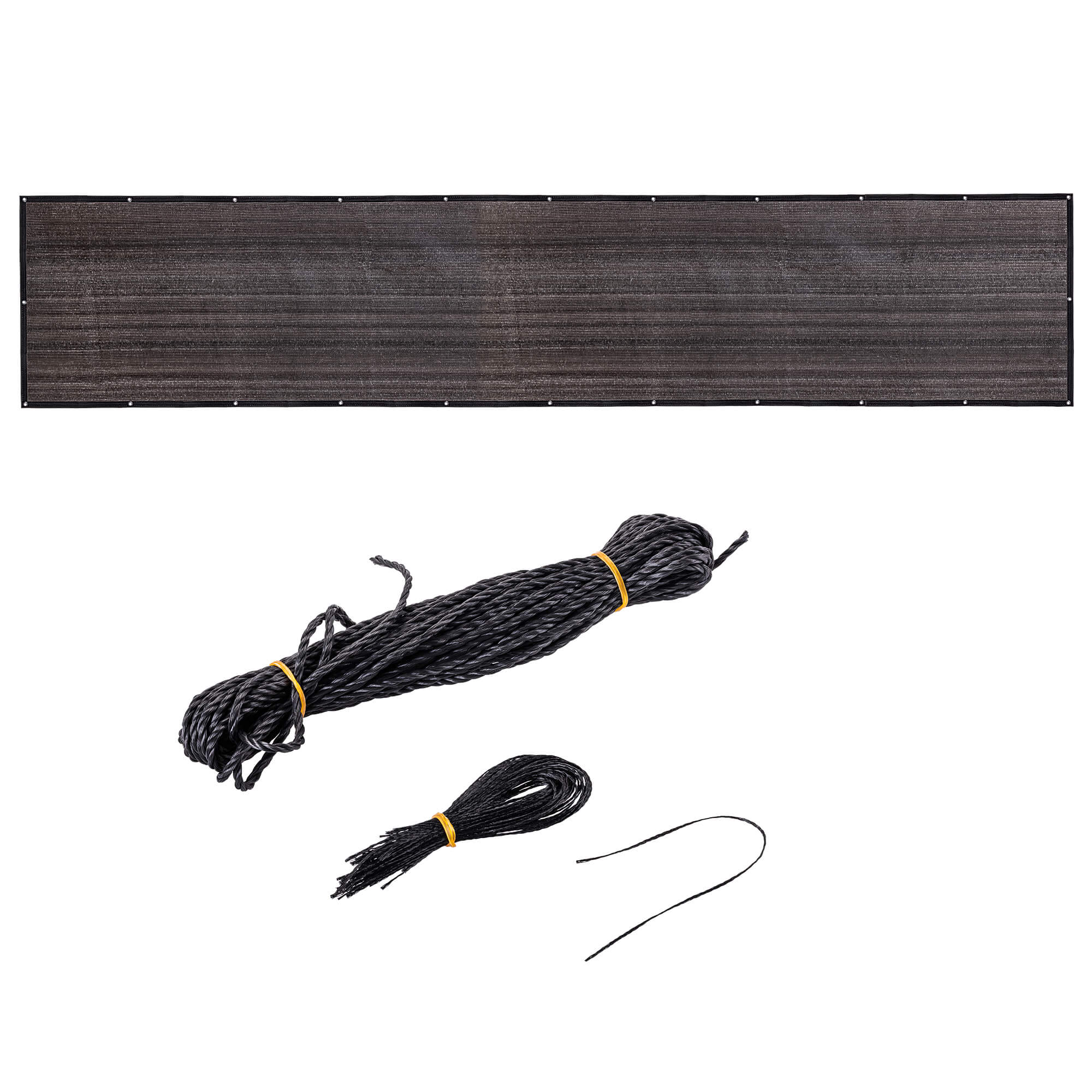 Osłona balkonowa Thus 1 x 5.5 m PE 180 g/m² czarna