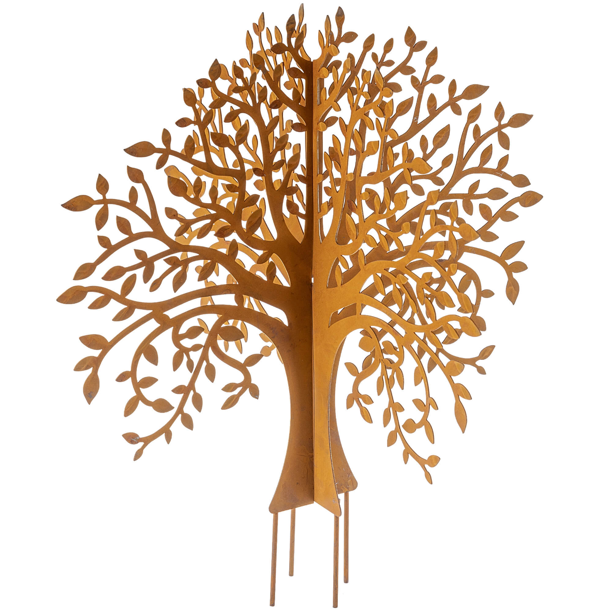 Ozdoba ogrodowa ze stali corten Laborde drzewo 37 x 40.5 cm 3 szt.