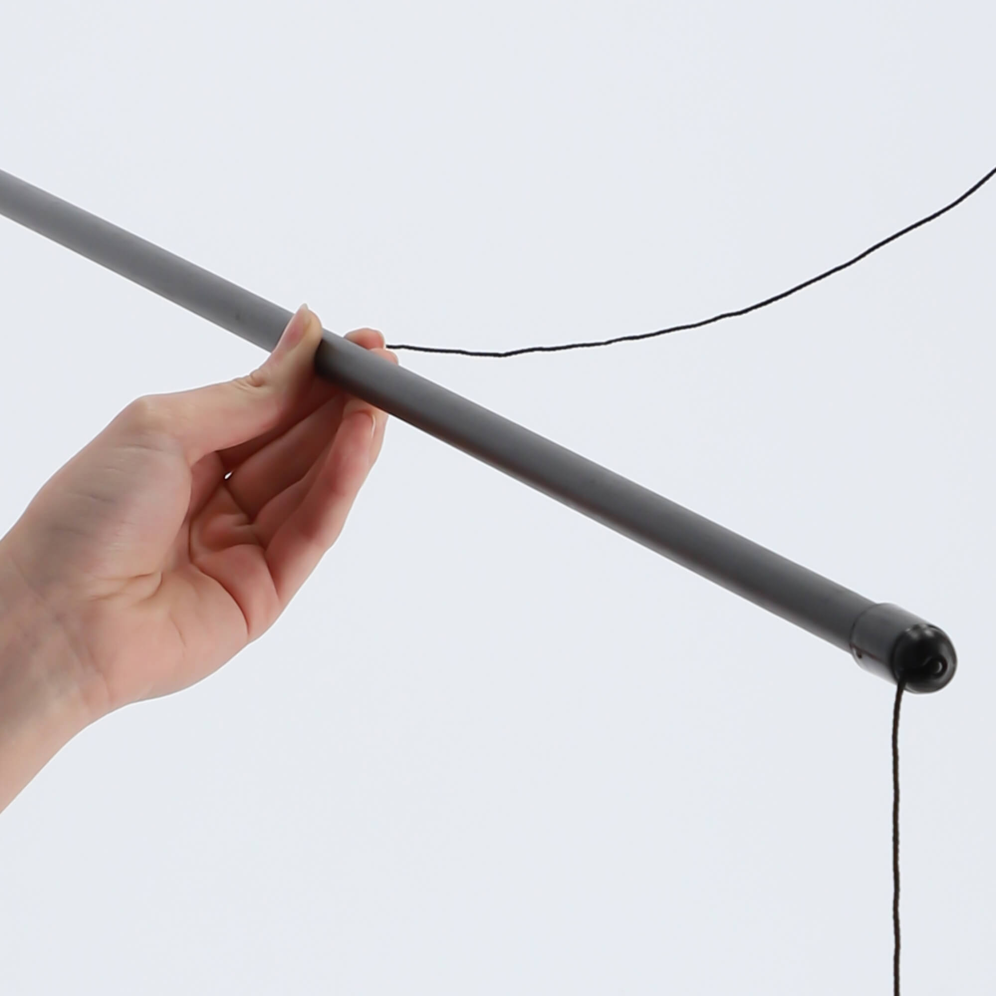 Suszarka sufitowa na pranie Torp, 6 prętów, 170 cm, czarna