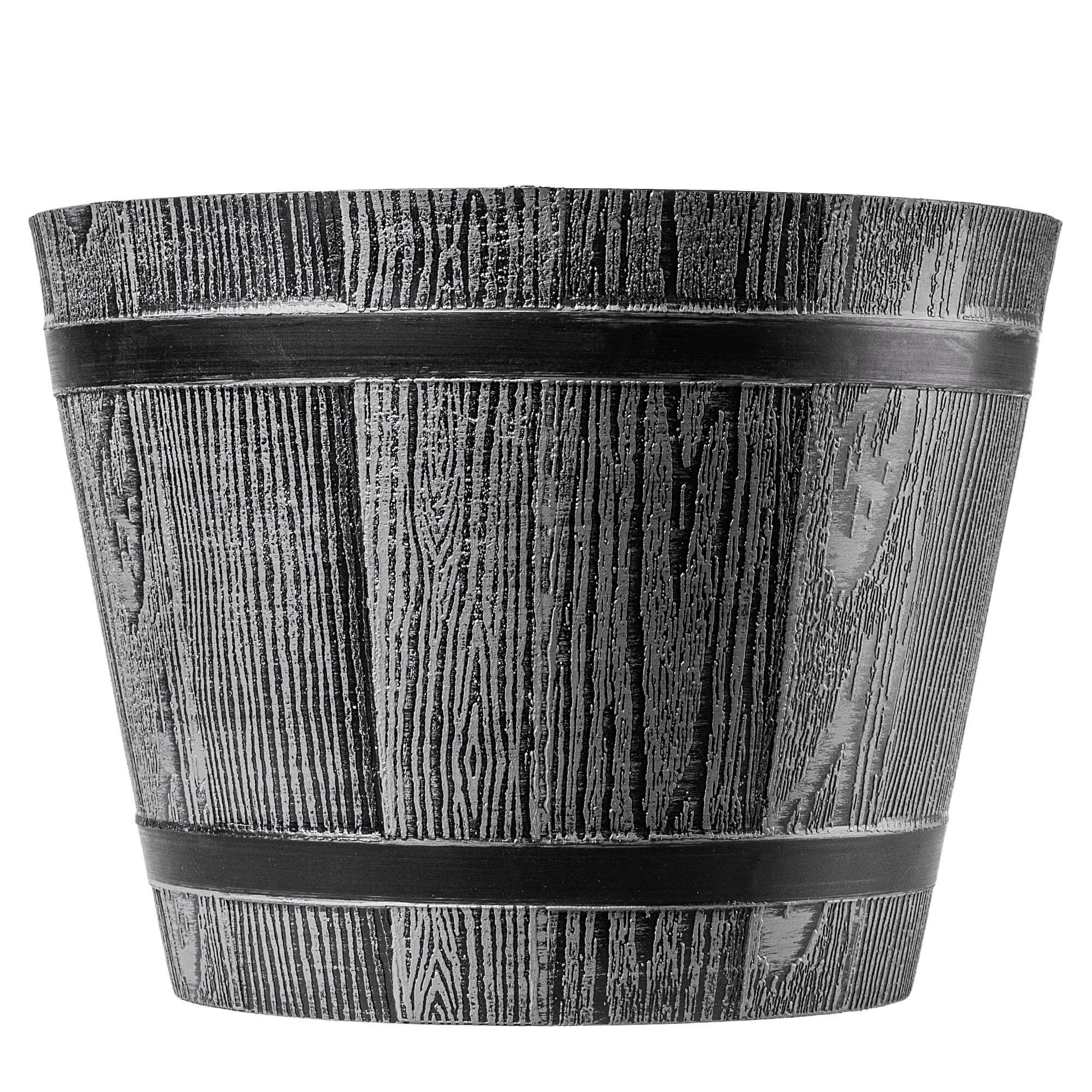 Donica na kwiaty Sori 23 cm, ciemny szary