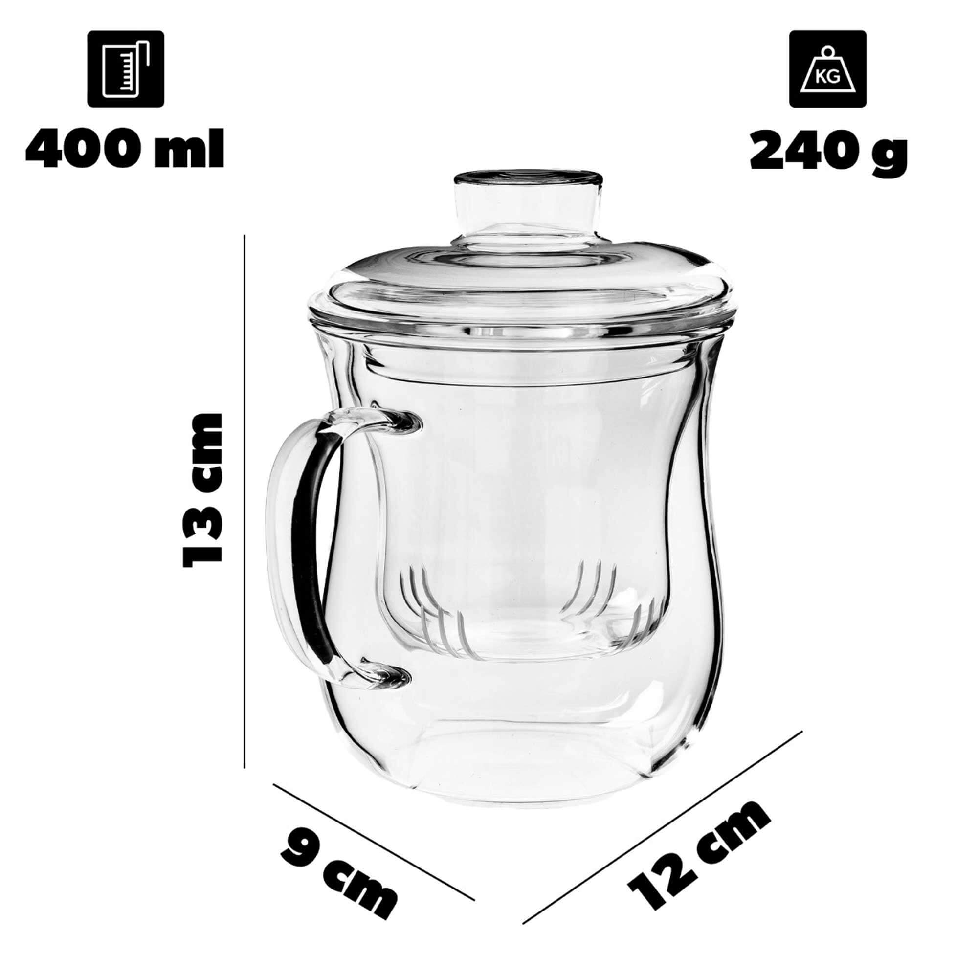 Kubek z zaparzaczem do herbaty i ziół Braud, 400 ml