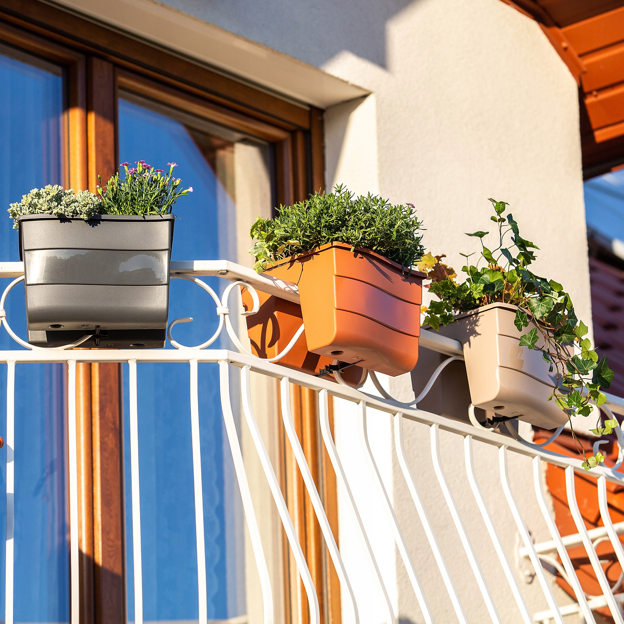 Skrzynka balustradowa Tervo 30cm terakota