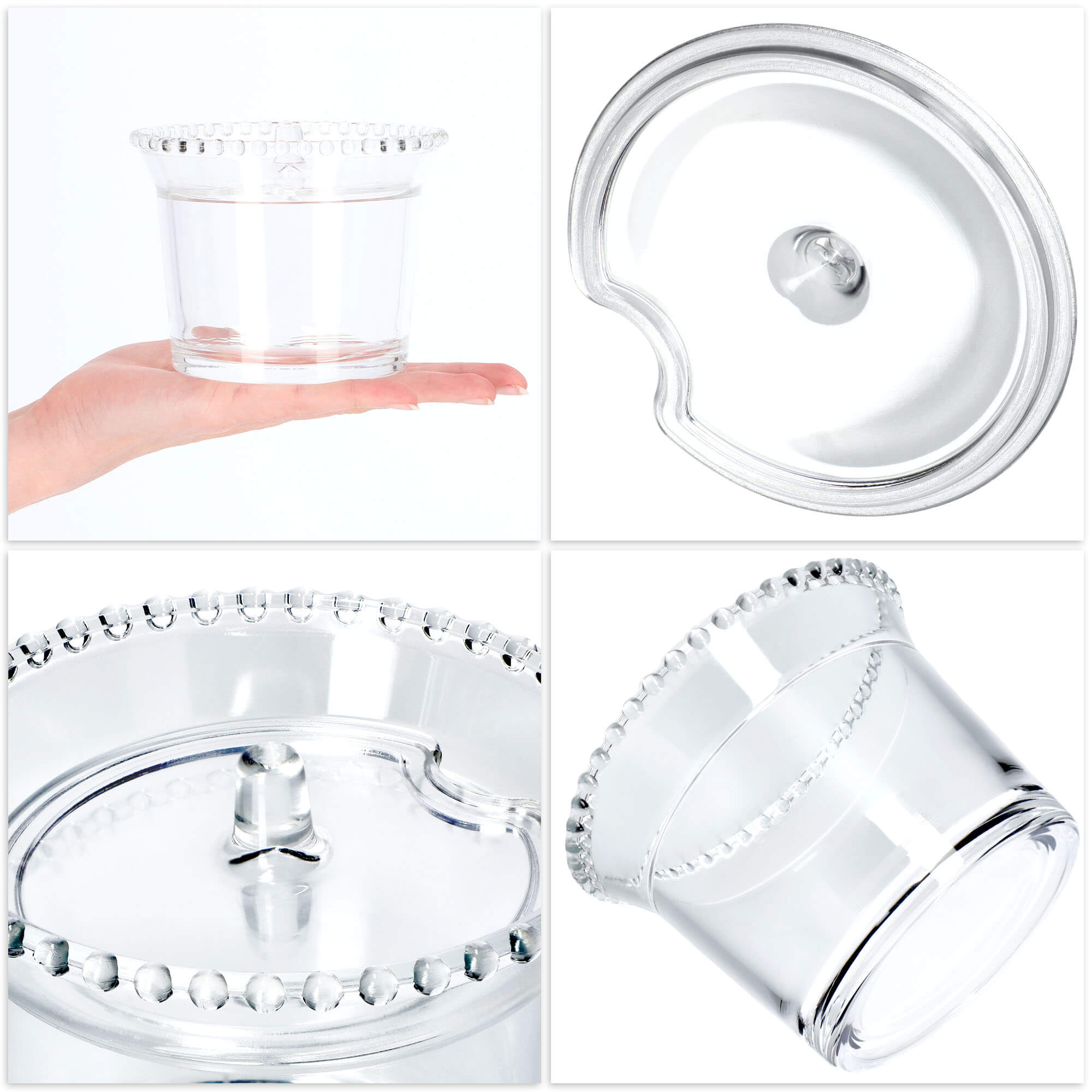 Cukiernica szklana z pokrywką 300 ml