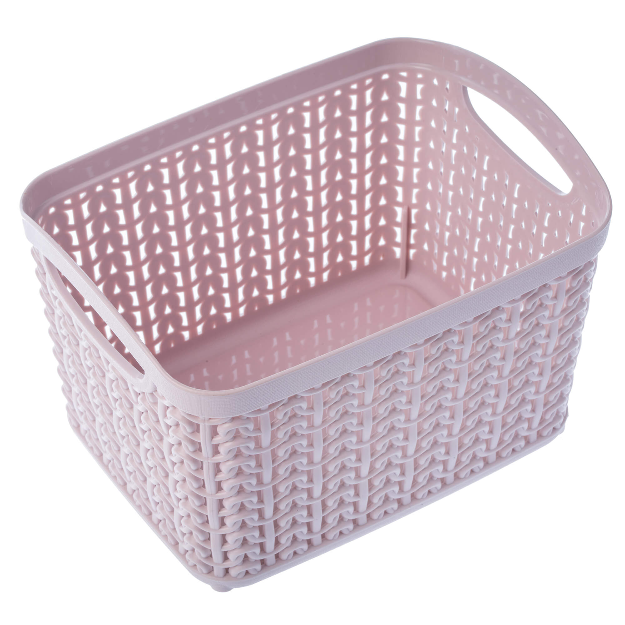 Koszyk plastikowy prostokątny Fonti 1.5L, różowy