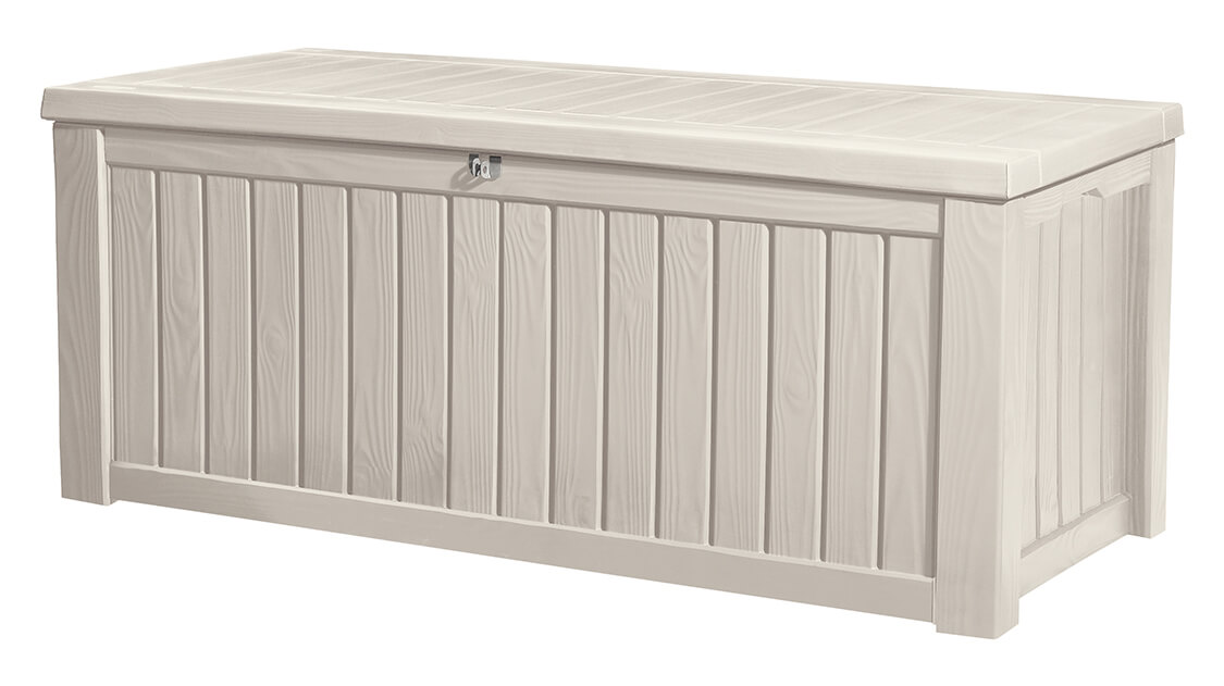 Skrzynia ogrodowa Keter Rockwood Storage Box 570L, krem