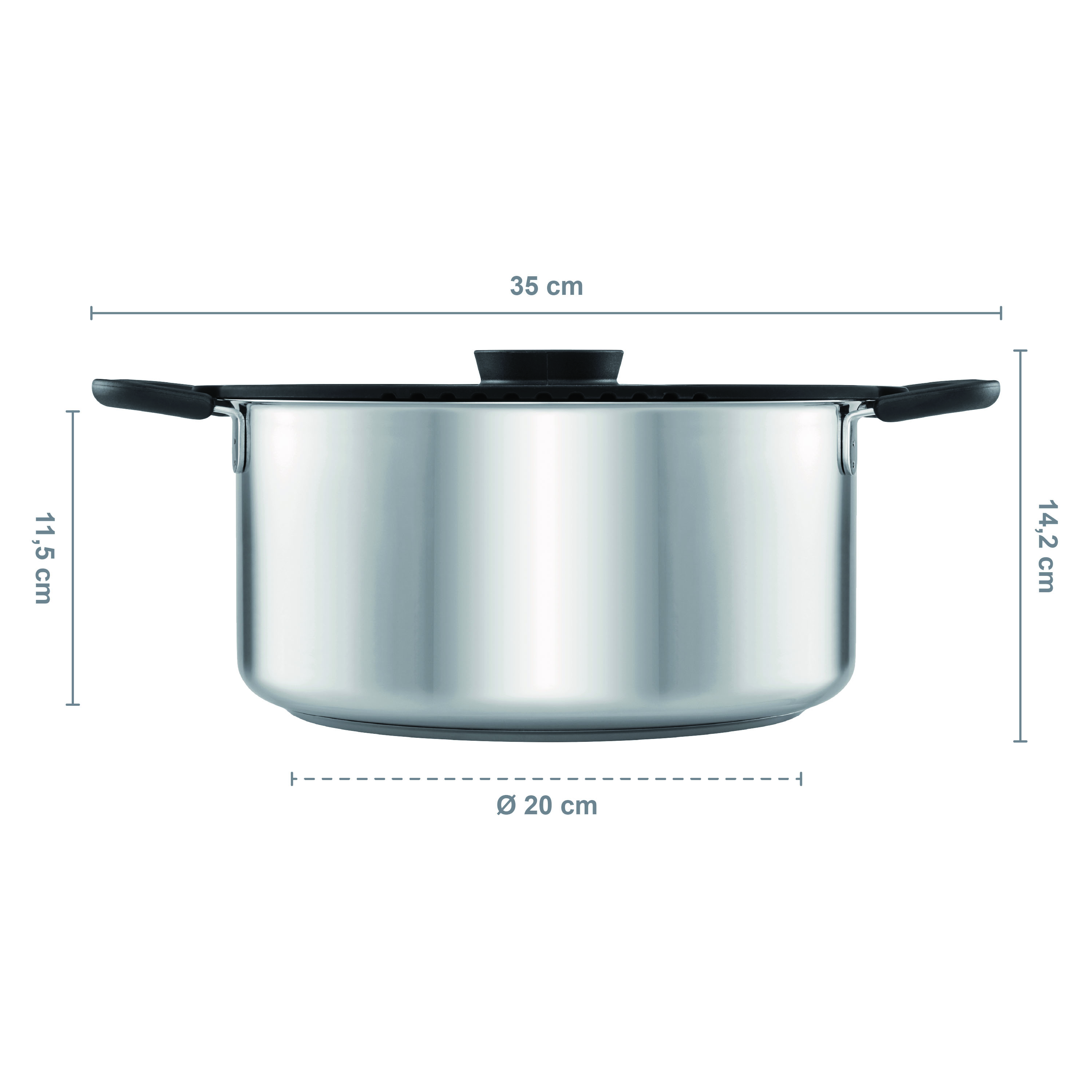 Fiskars 1026578 FF Garnek 5 l z pokrywką