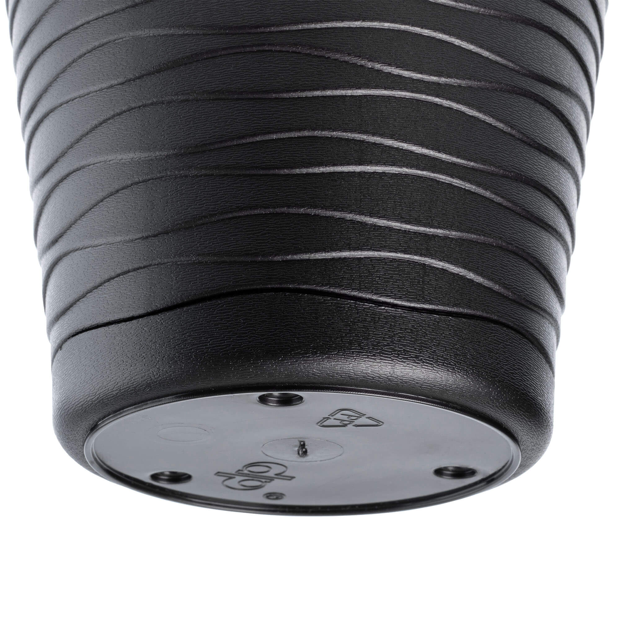 Doniczka z podstawką Greve 17 cm, czarna