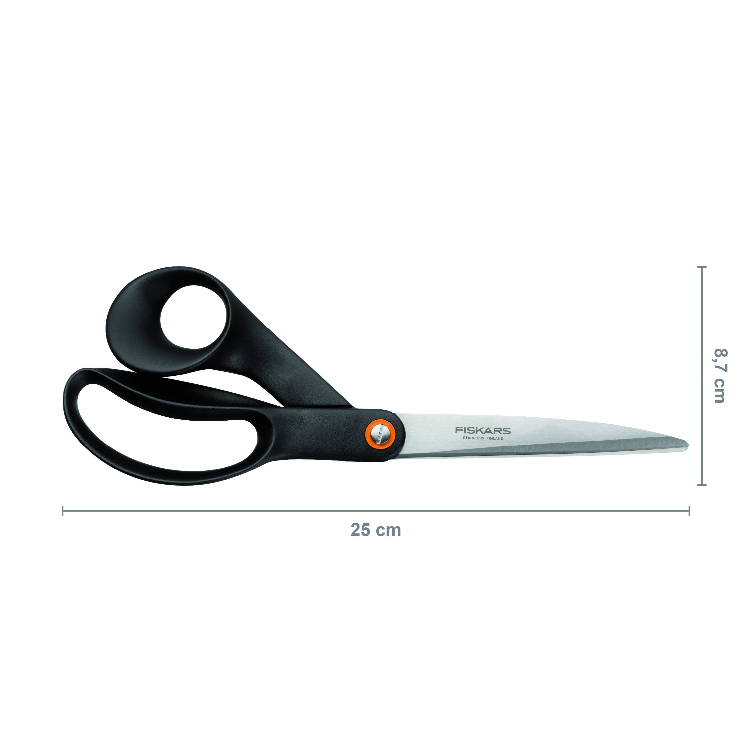 Fiskars FF Nożyczki uniwersalne, 24 cm, czarne