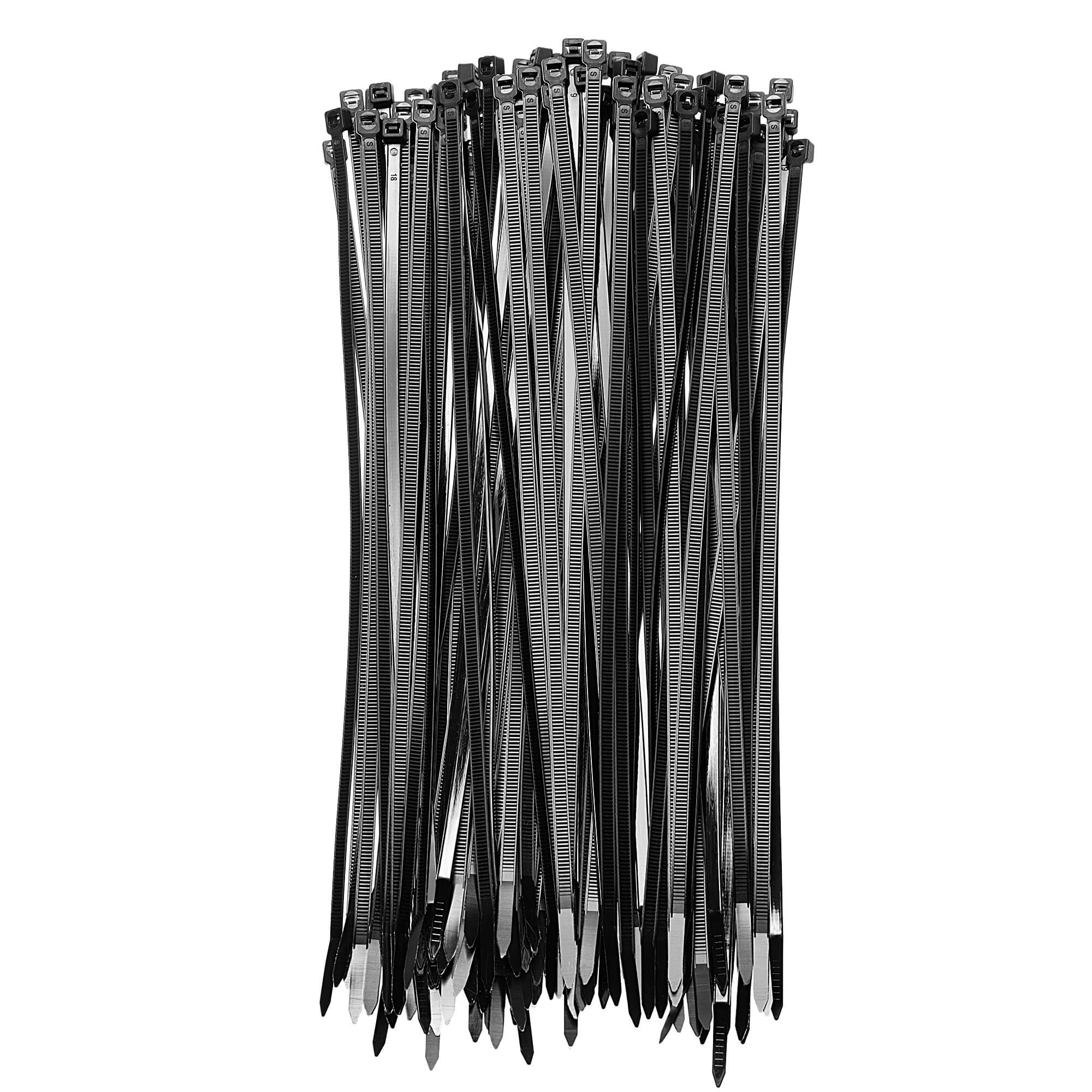 Opaski zaciskowe Maurens 300 x 4.8 mm czarne 500 szt.