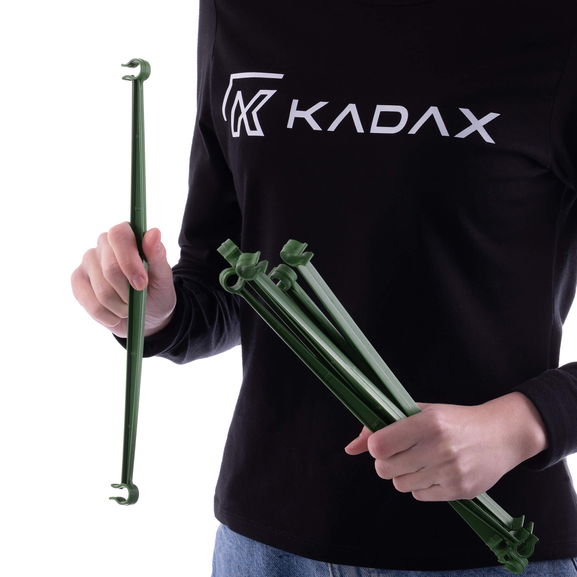 Łączniki do tyczek Roynac 11 mm zielone 60 szt.