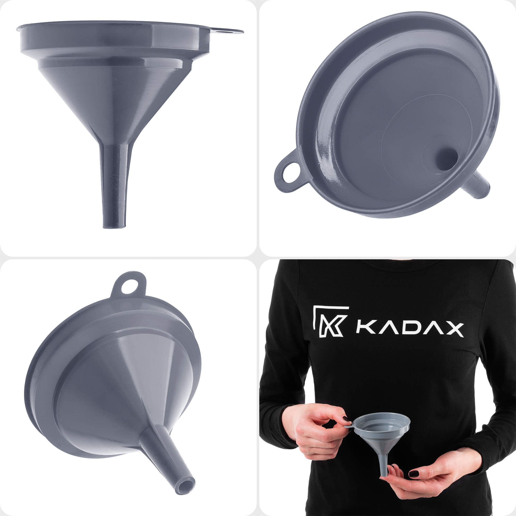 Lejek kuchenny Ardauli 8 cm szary