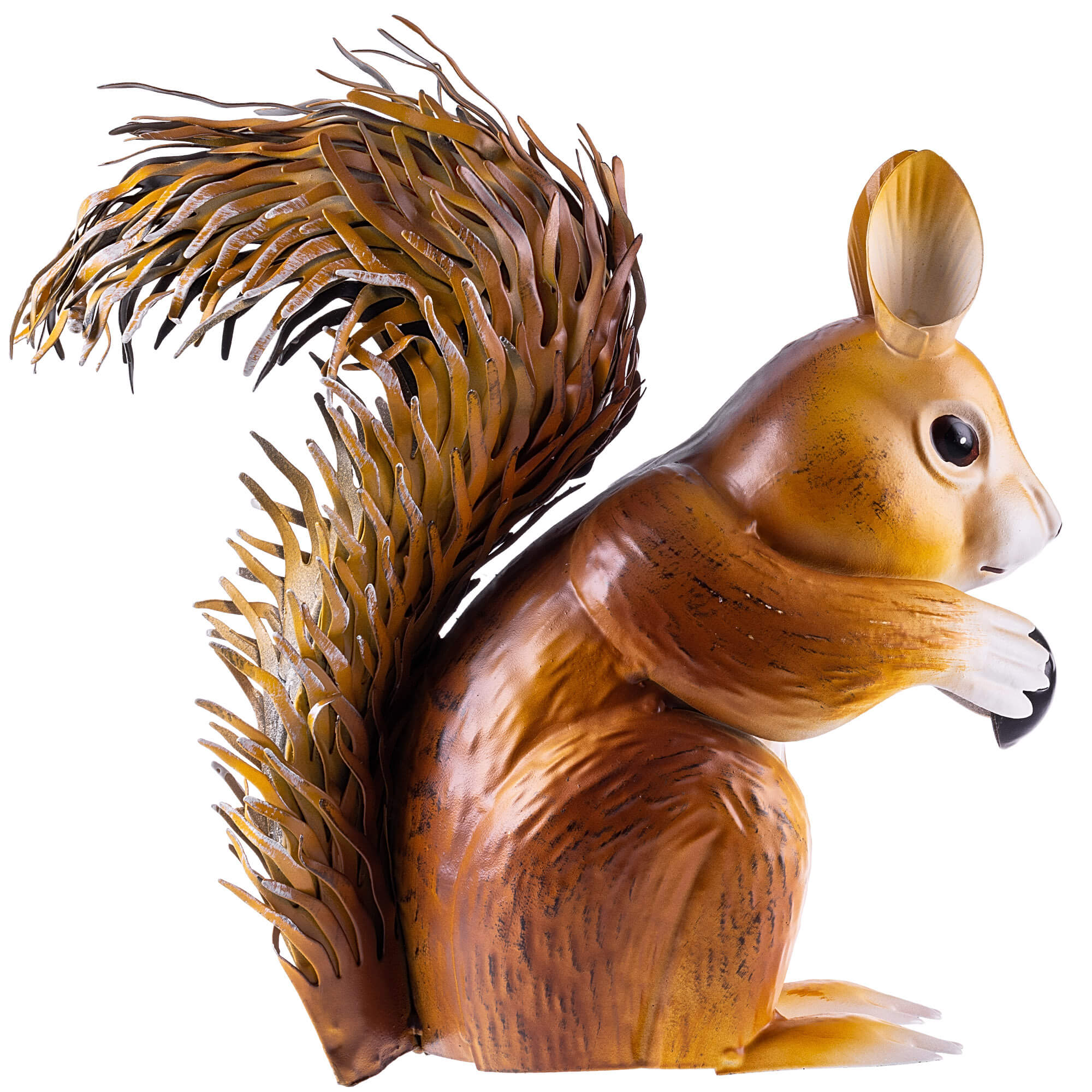Figura ogrodowa Esson wiewiórka stalowa 28 cm