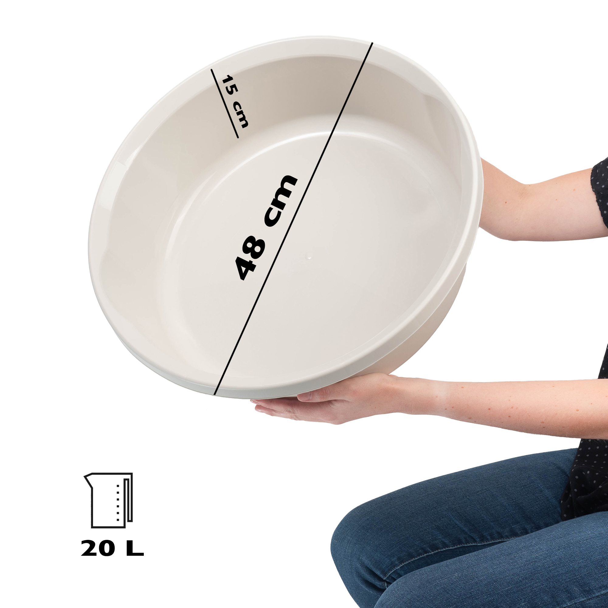 Miska łazienkowa Loja matowa 20L, biały