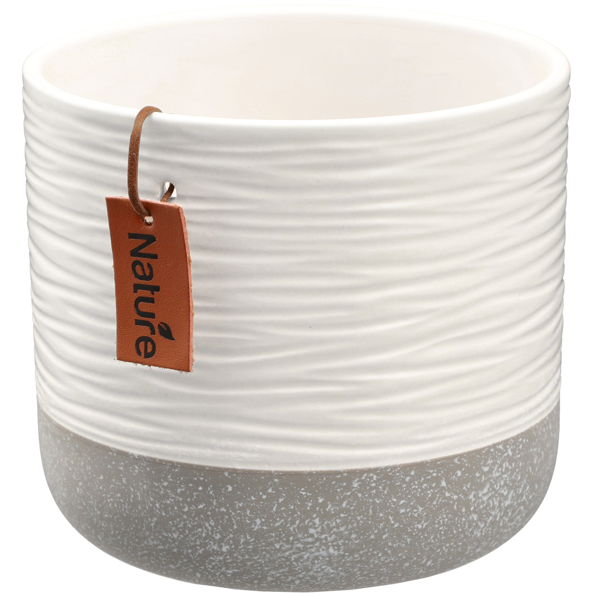 Osłonka ceramiczna Pokka 10 x 12 cm, biała