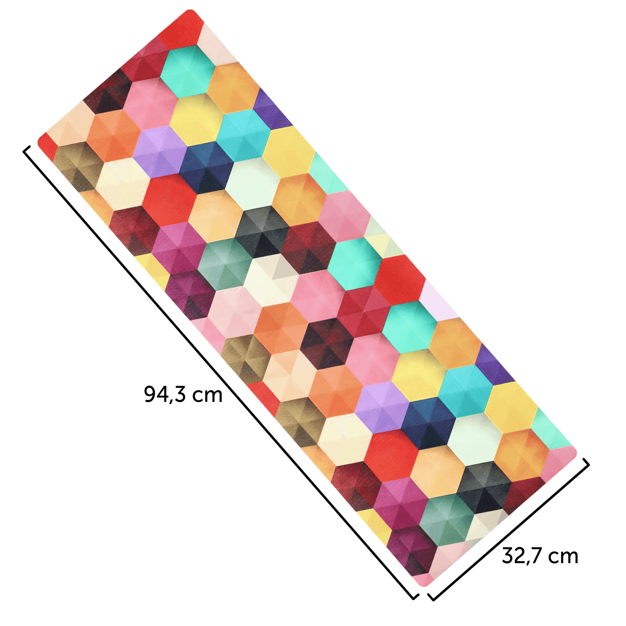 Bieżnik na stół Agello 94 x 32 cm, geometryczny
