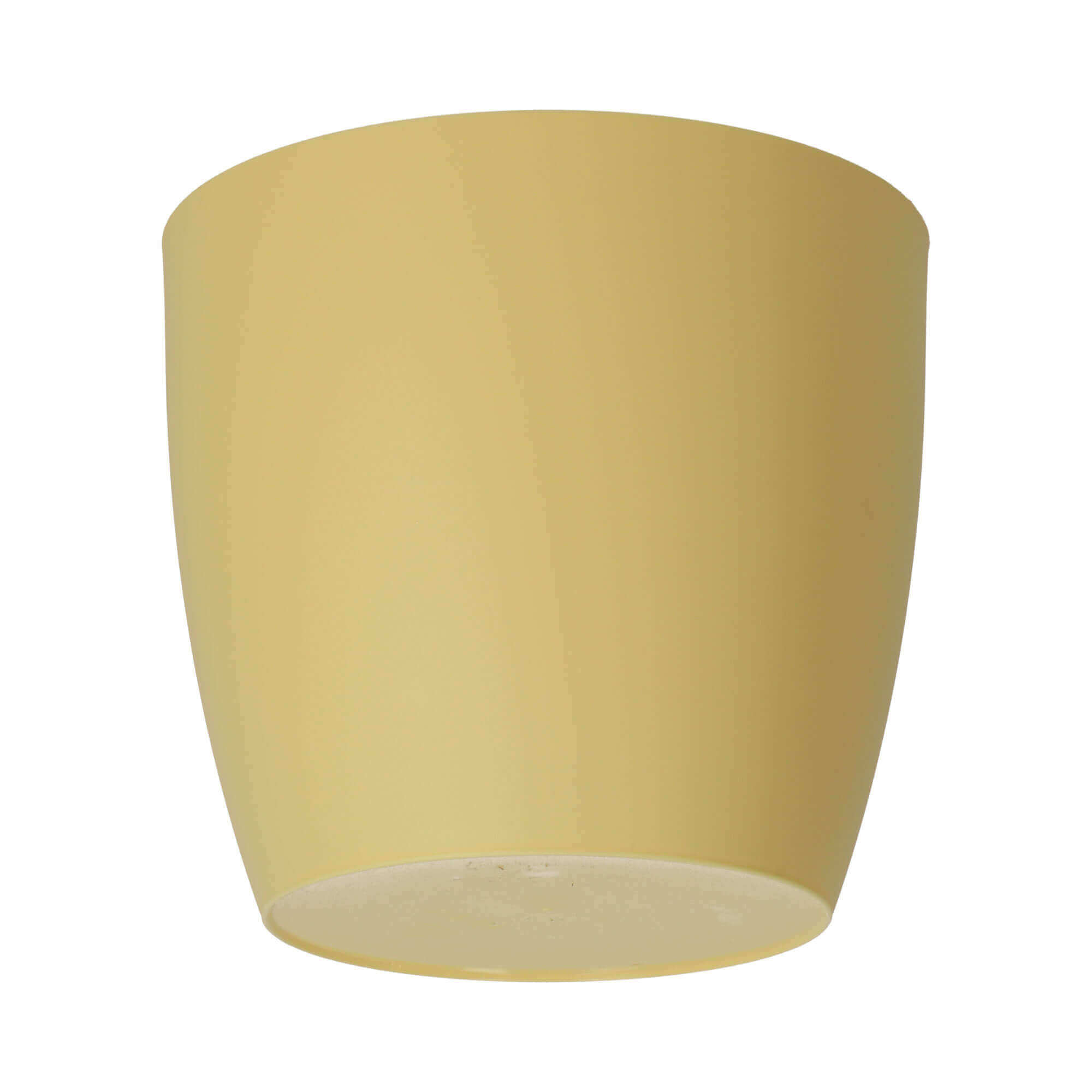 Doniczka Agen z podstawką 12 cm, matowa żółta