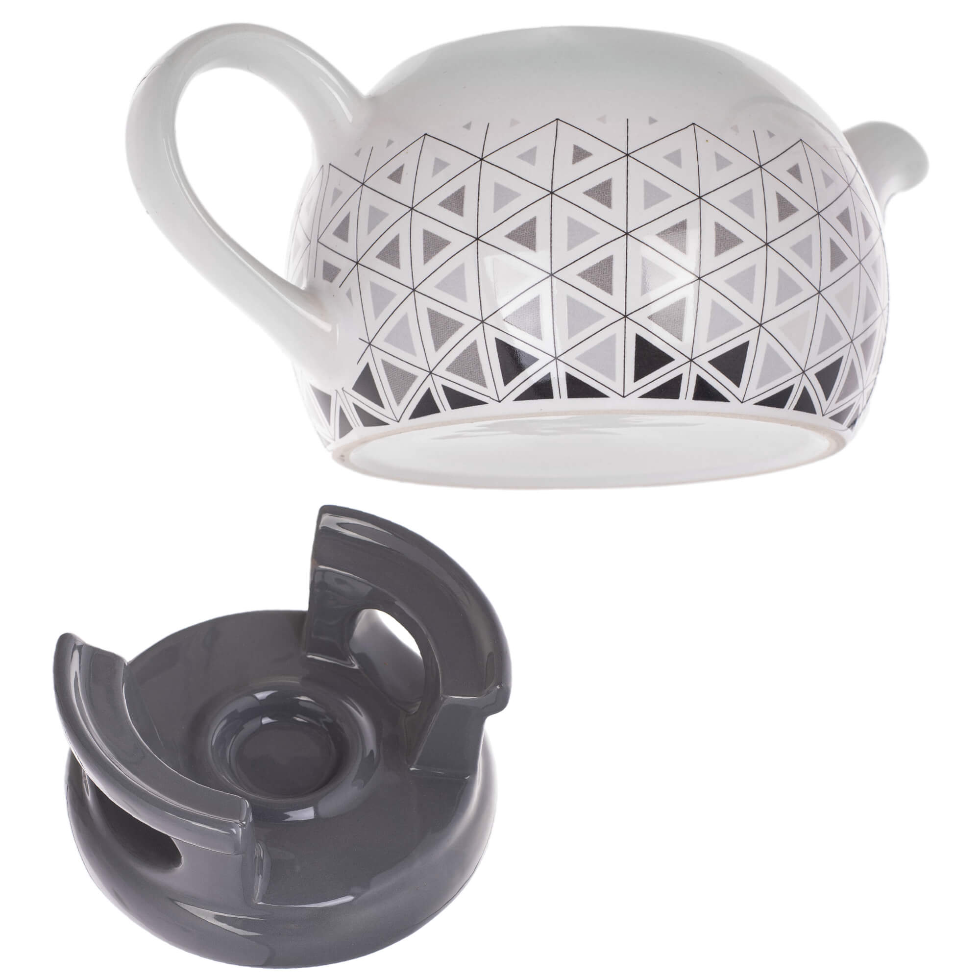 Dzbanek ceramiczny z podgrzewaczem Irais 1L trójkąty