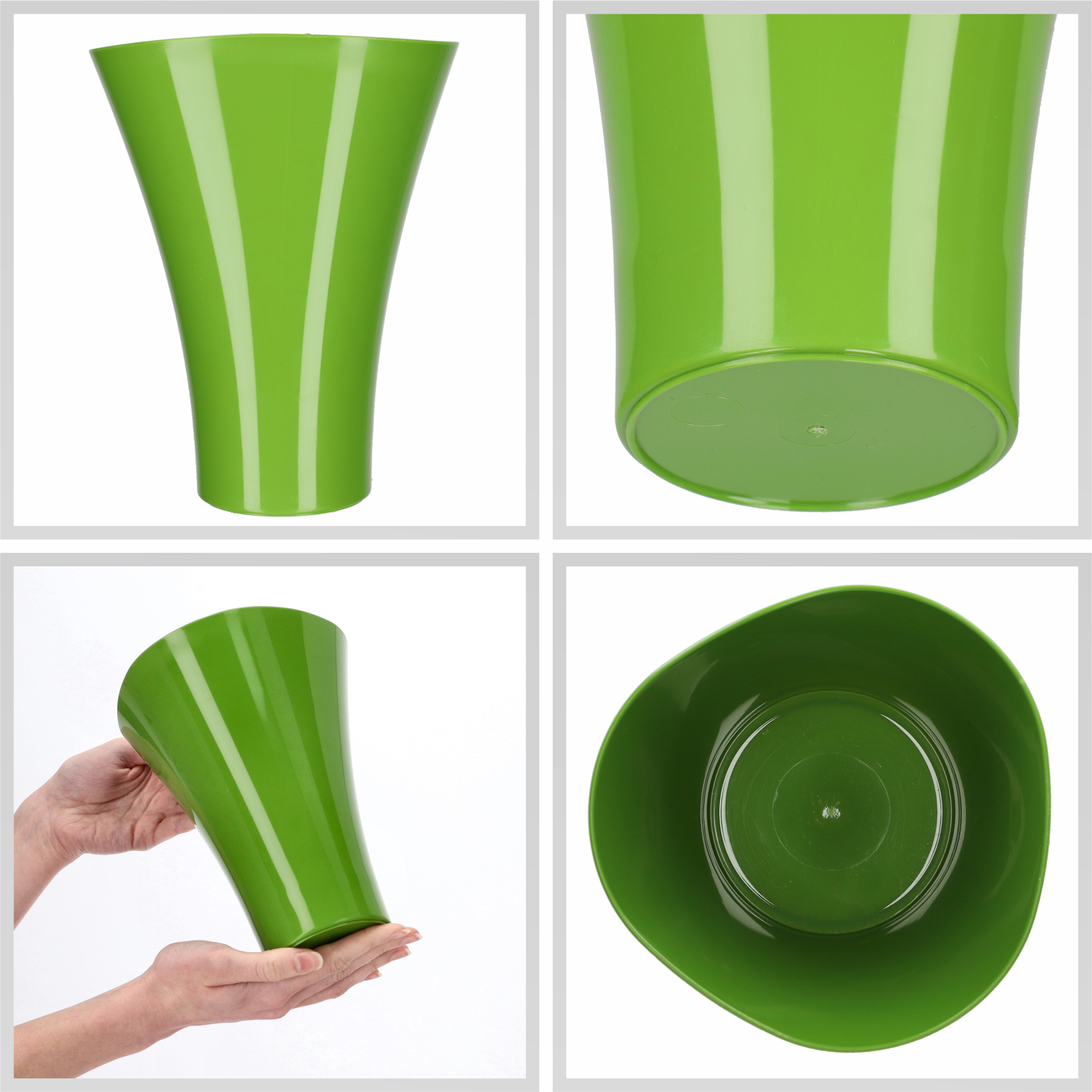 Doniczka na kwiaty Meria 17 cm, zielona