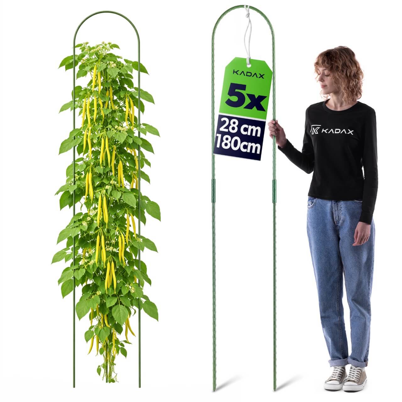 Podpora ogrodowa łukowa Arnage 28 x 180 cm 5 szt.