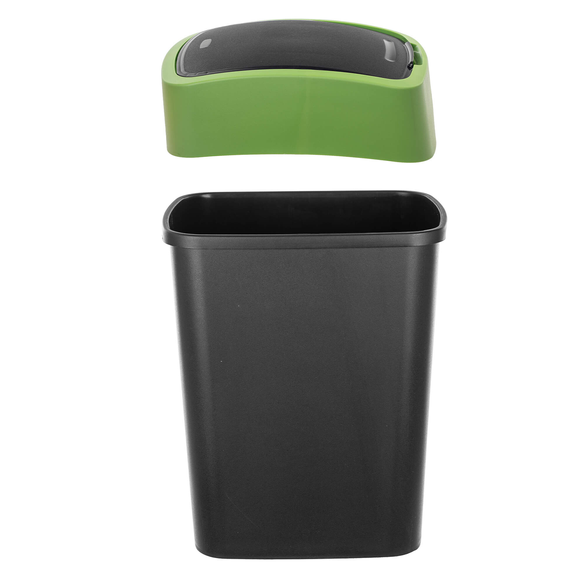 Kosz na śmieci Curver Flip Bin 9L czarno-zielony