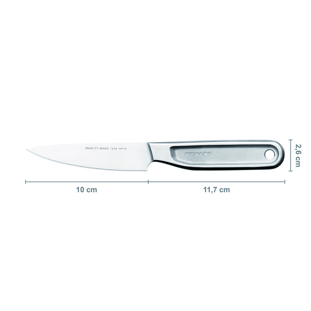 Fiskars 1062887 All Steel Nóż do obierania 10 cm