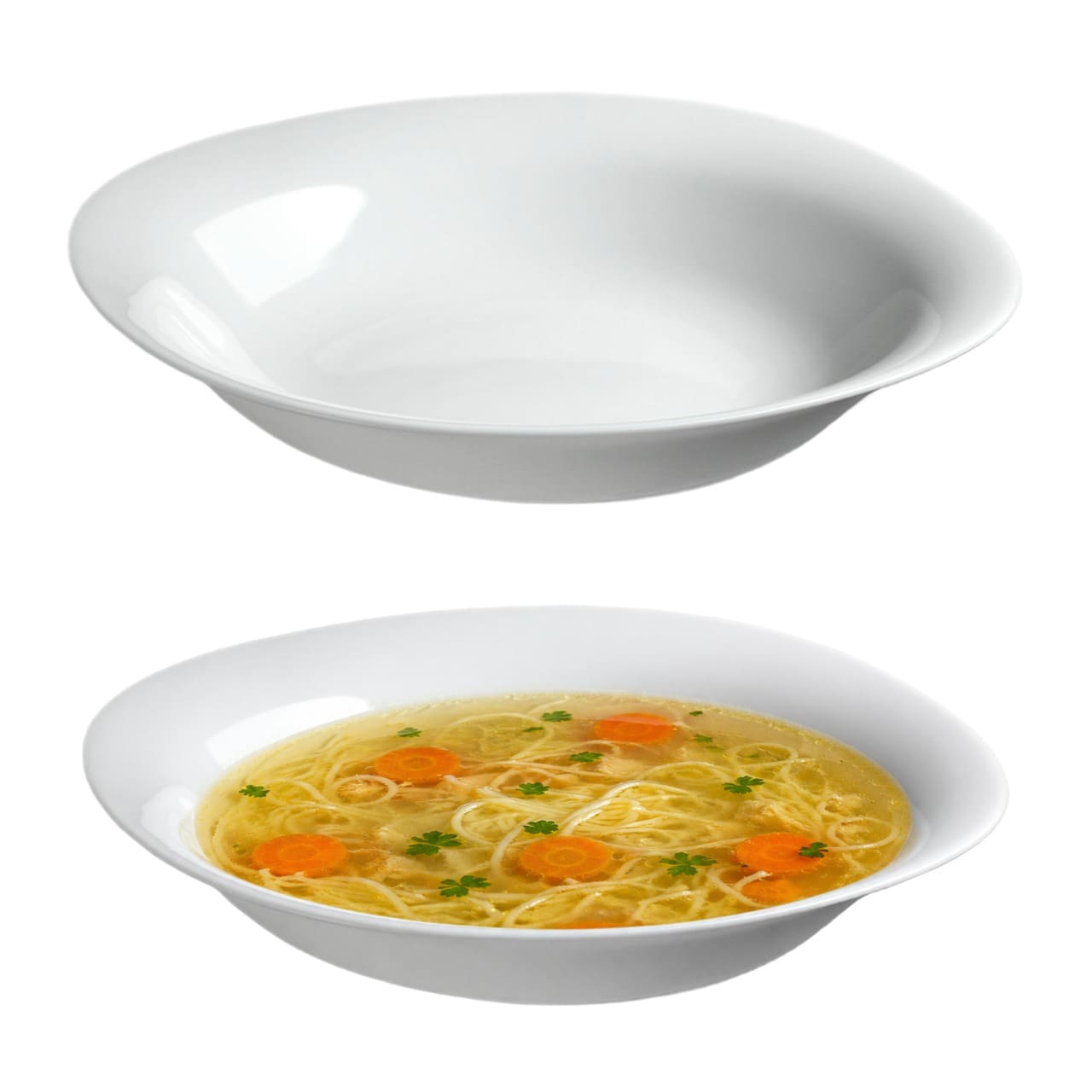 Talerz głęboki 23 cm biały, 1 szt.