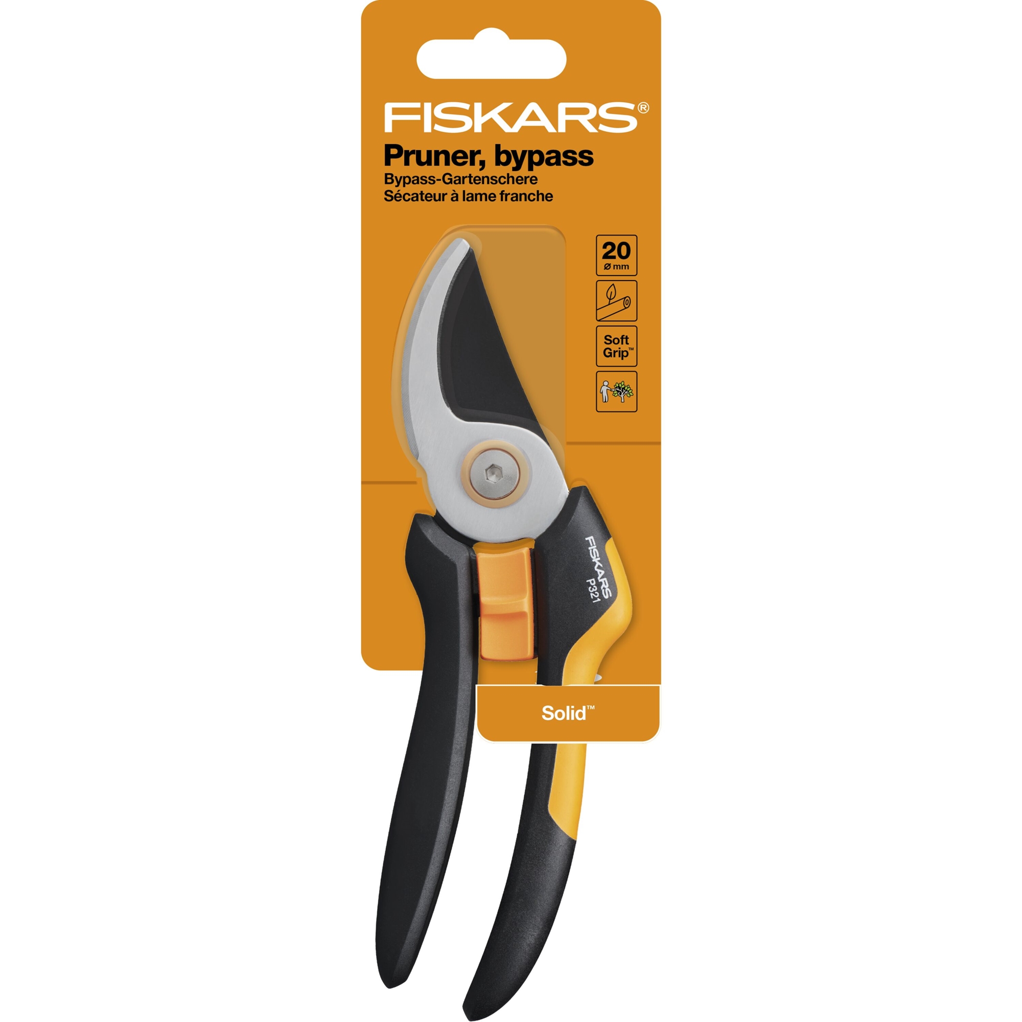 Fiskars 1057162 Solid Sekator nożycowy (P321)
