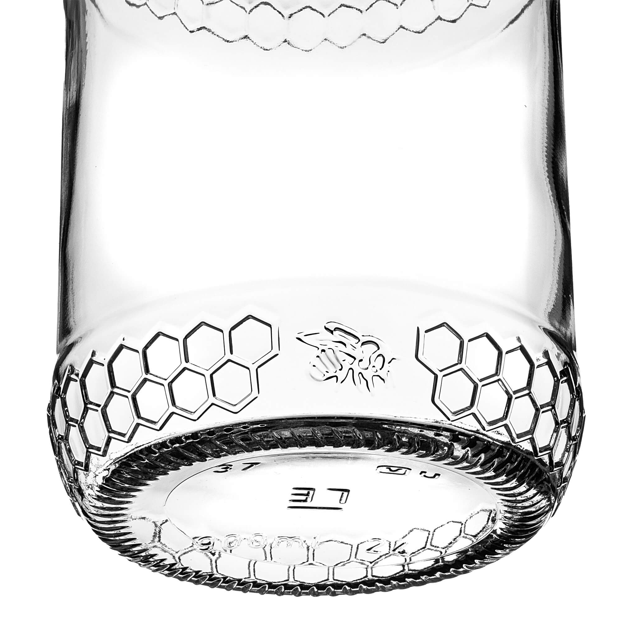 Szklany słój Lierde 900ml fi 82 mm 48 szt. + wieczka zielone