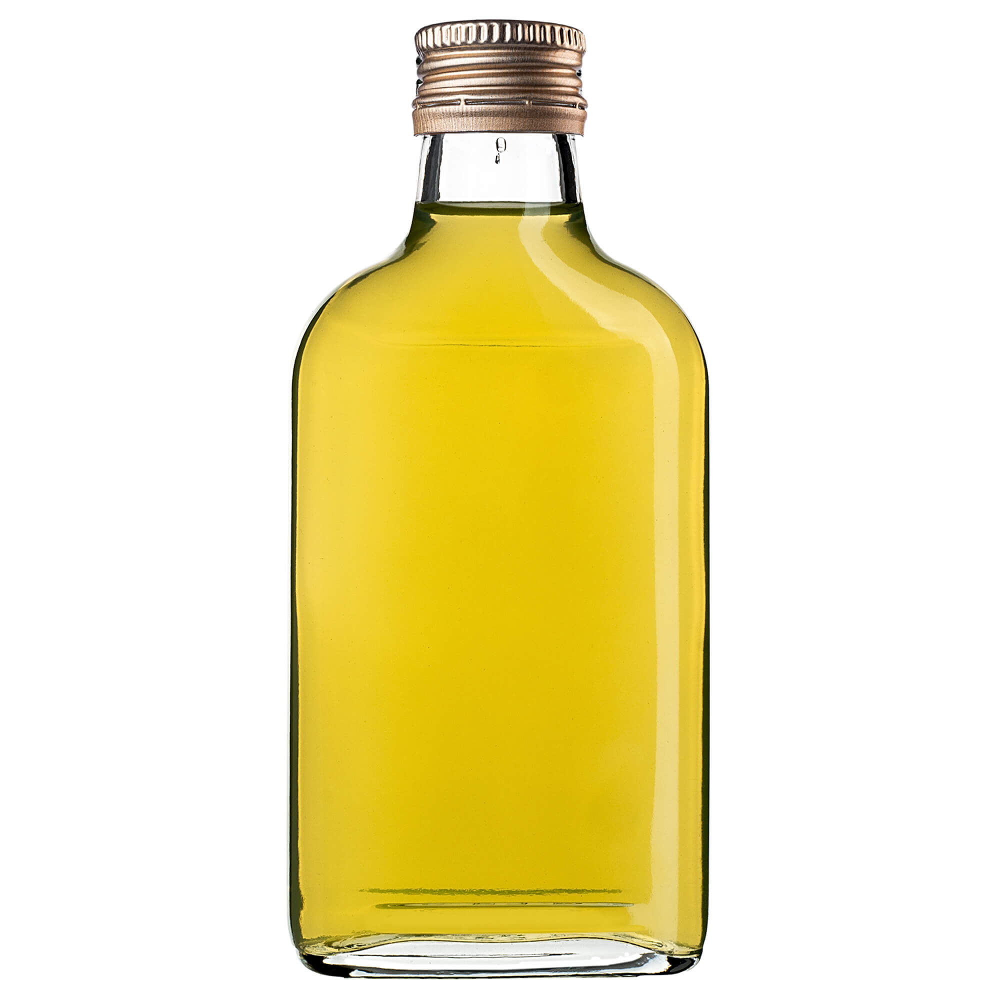 Butelka piersiówka Viane 200ml ze złotą zakrętką 1 szt.