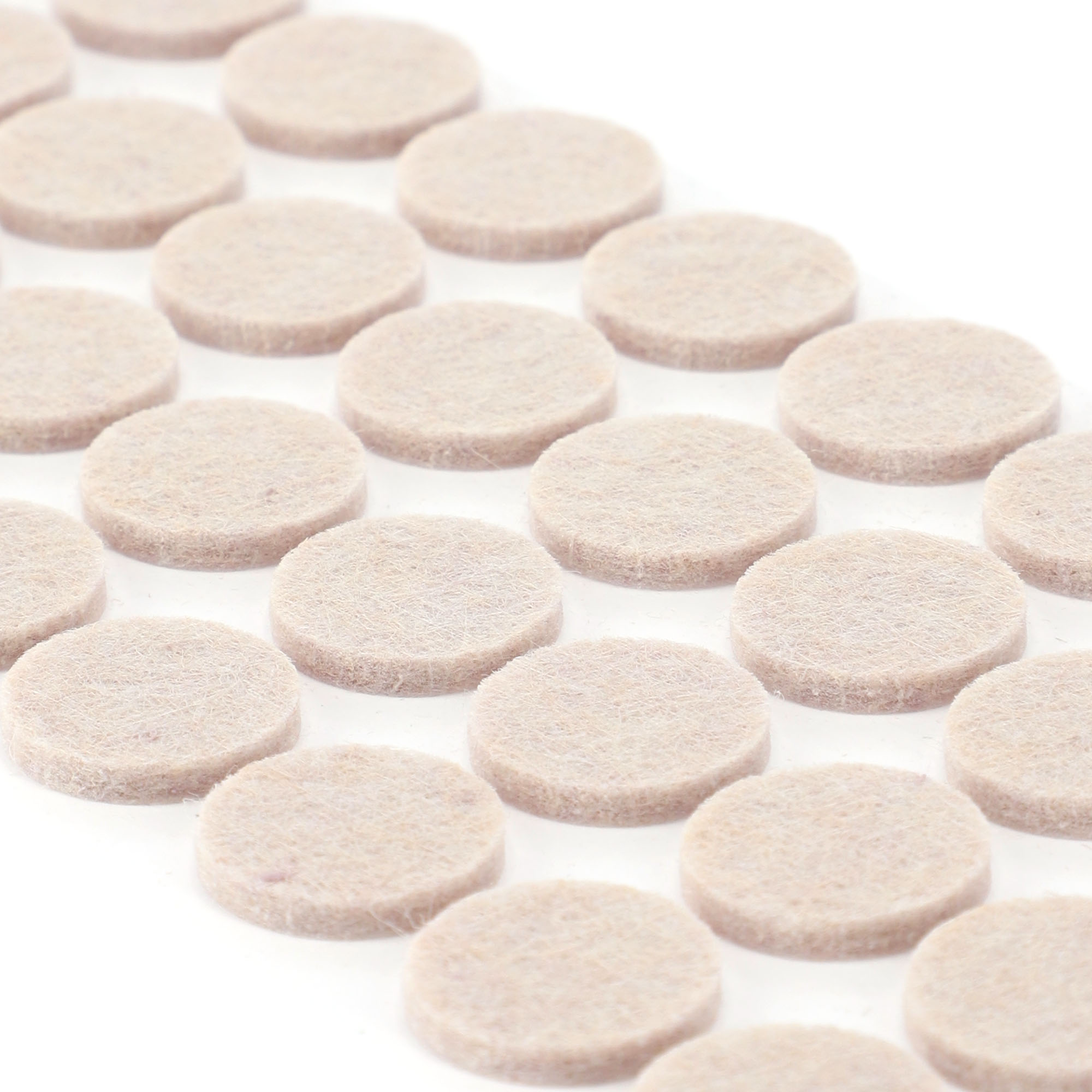 Podkładki filcowe Sort pod meble okrągłe 20mm beż zestaw 44 sztuk