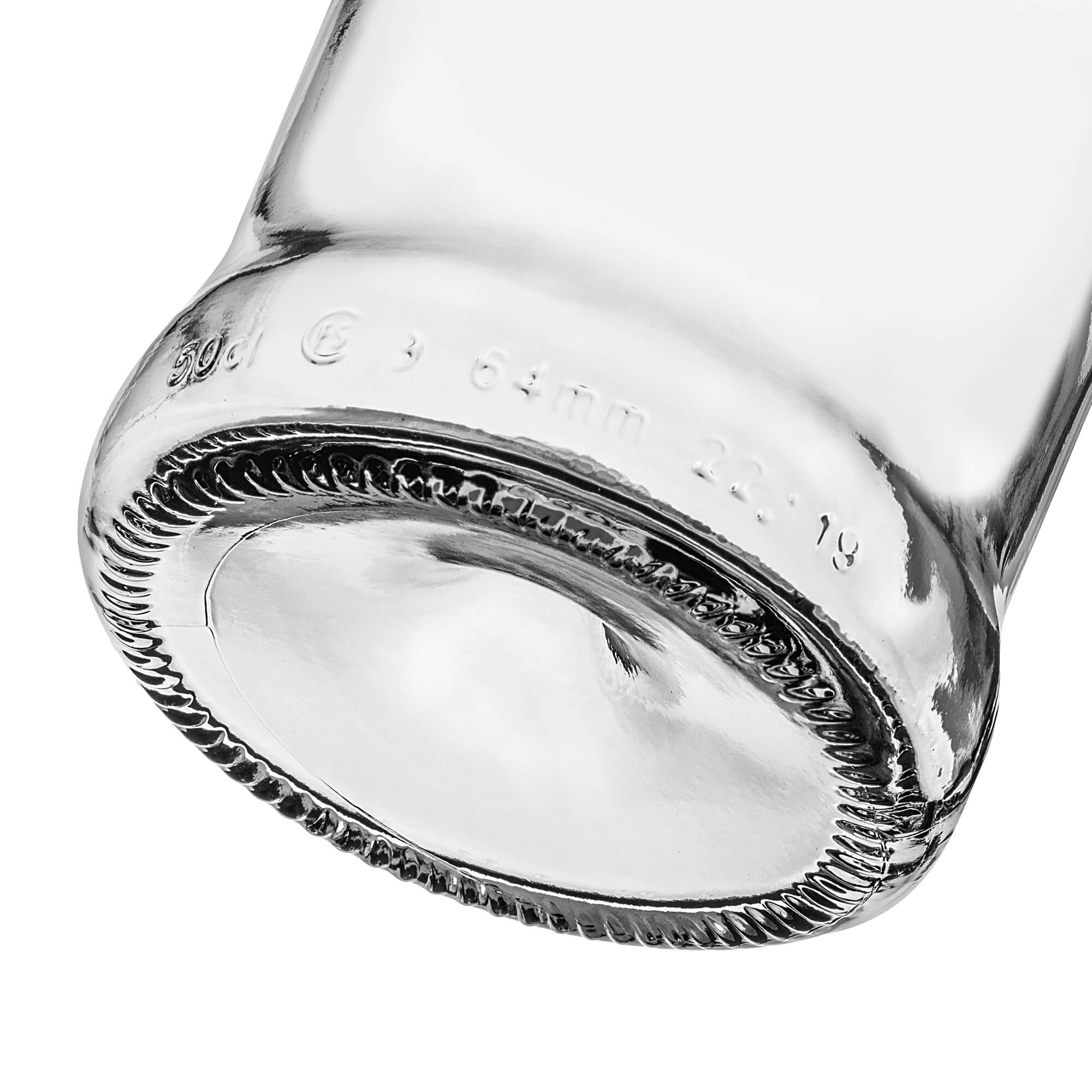 Szklana butelka na nalewkę Loiret 500ml z zieloną zakrętką 10 szt.