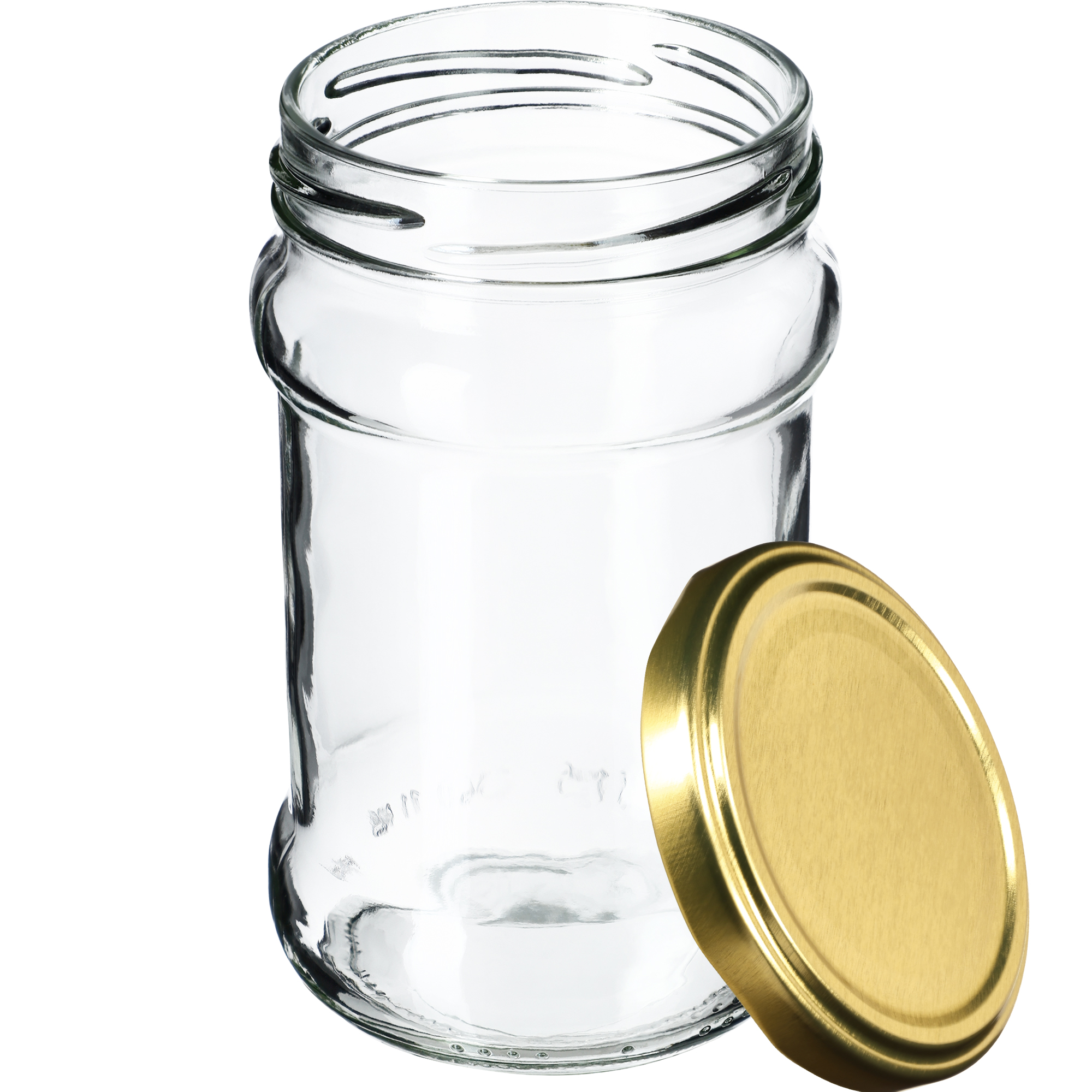 Słoiki na przetwory Seno 315ml 50szt fi 66 mm + wieczka złote