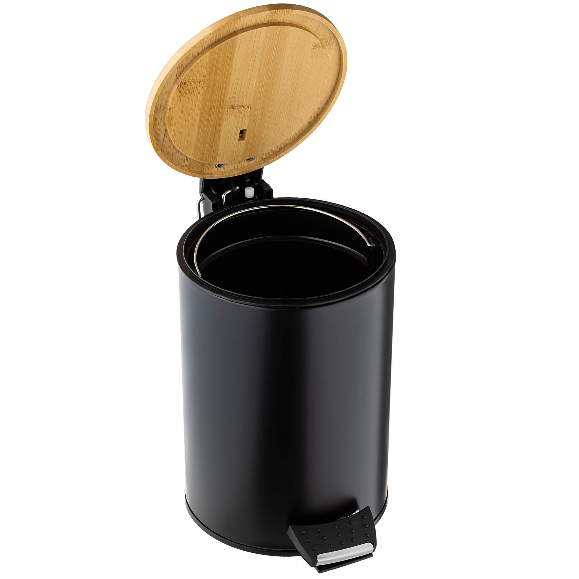 Kosz łazienkowy Linter czarny, 3L