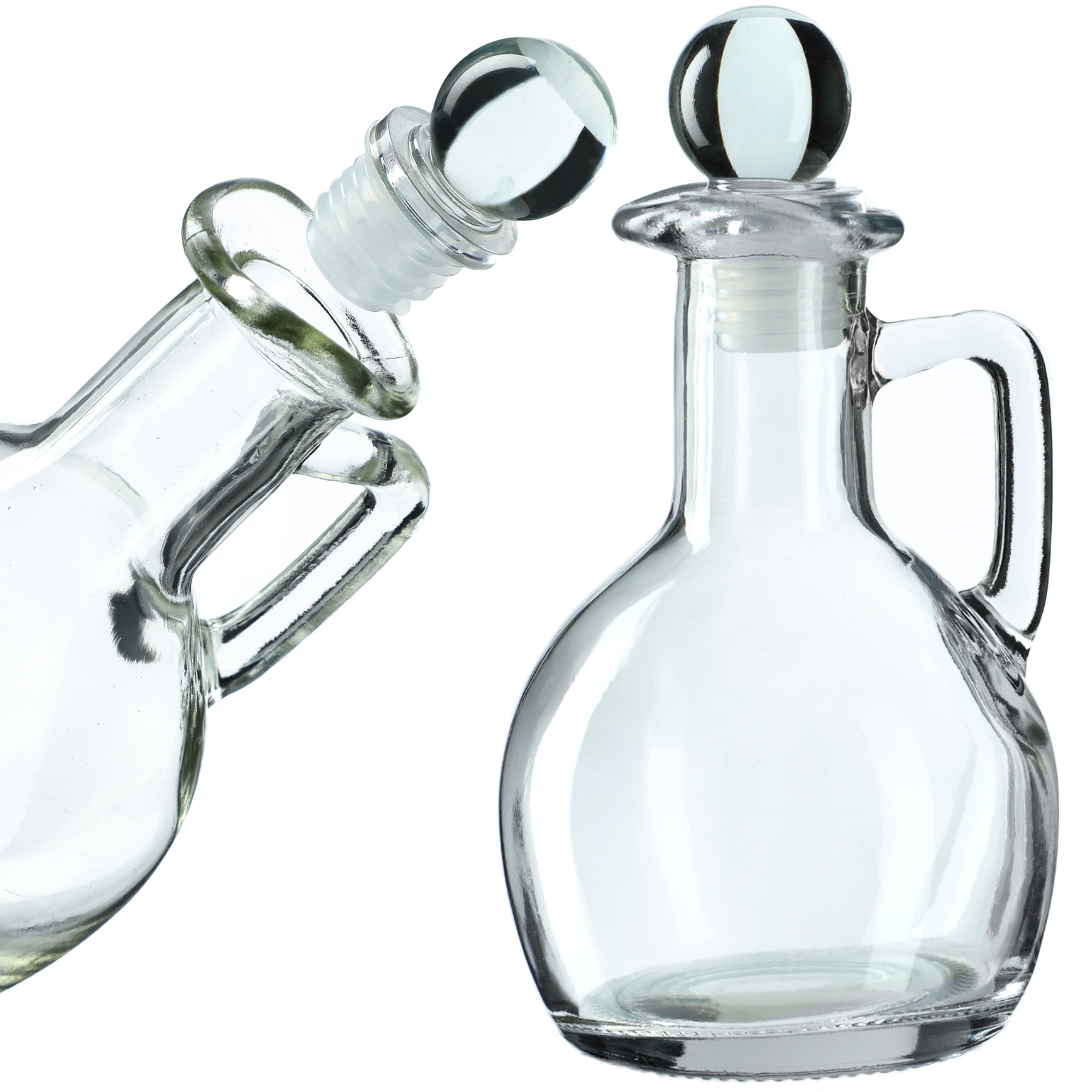 Zestaw szklanych butelek Renaro z uchem 100ml 2szt.