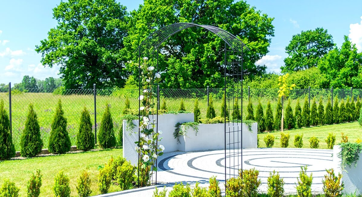 Pergola ogrodowa na kwiaty Atri 275 cm, czarna
