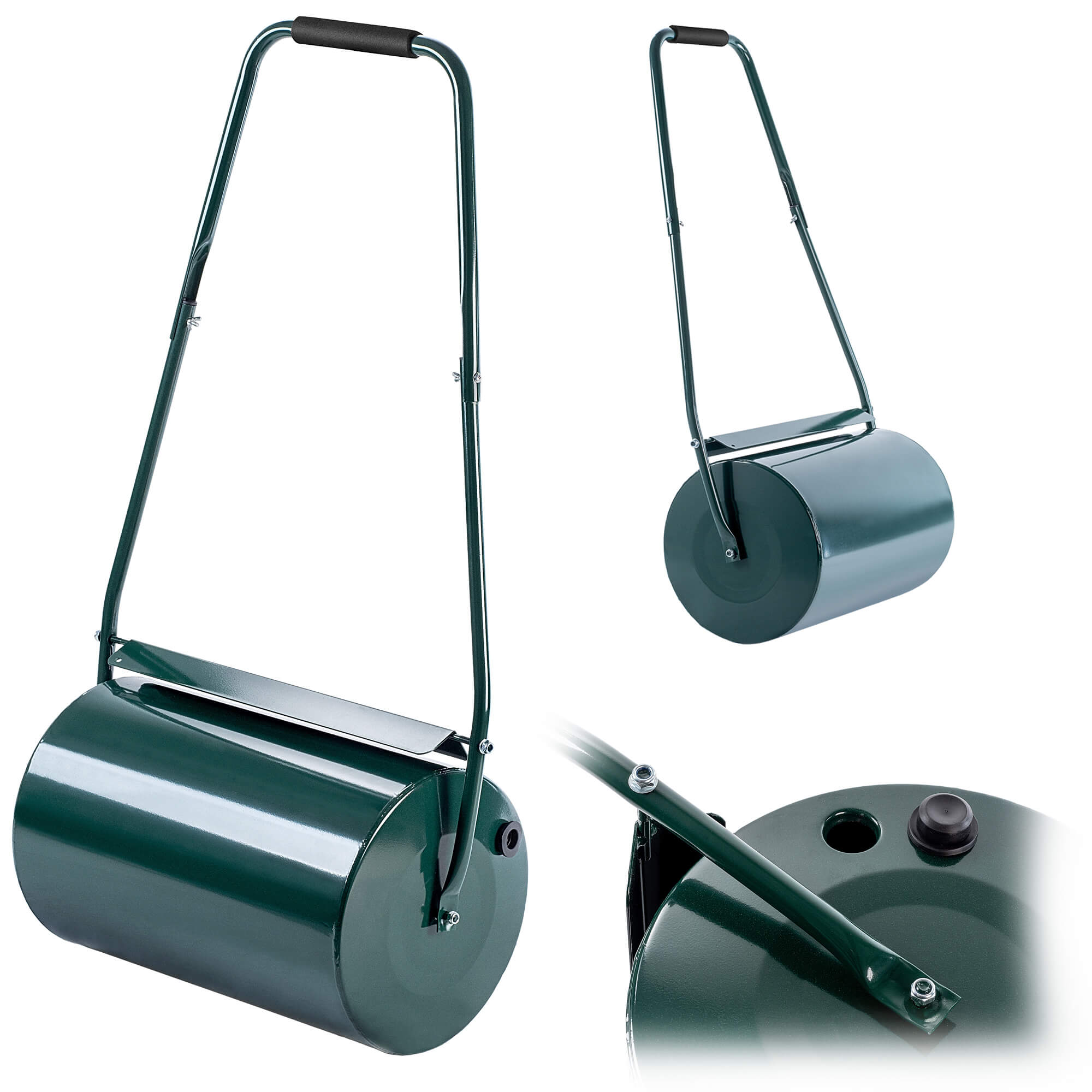 Walec do trawników ogrodowych Cernon 50 cm 40L zielony