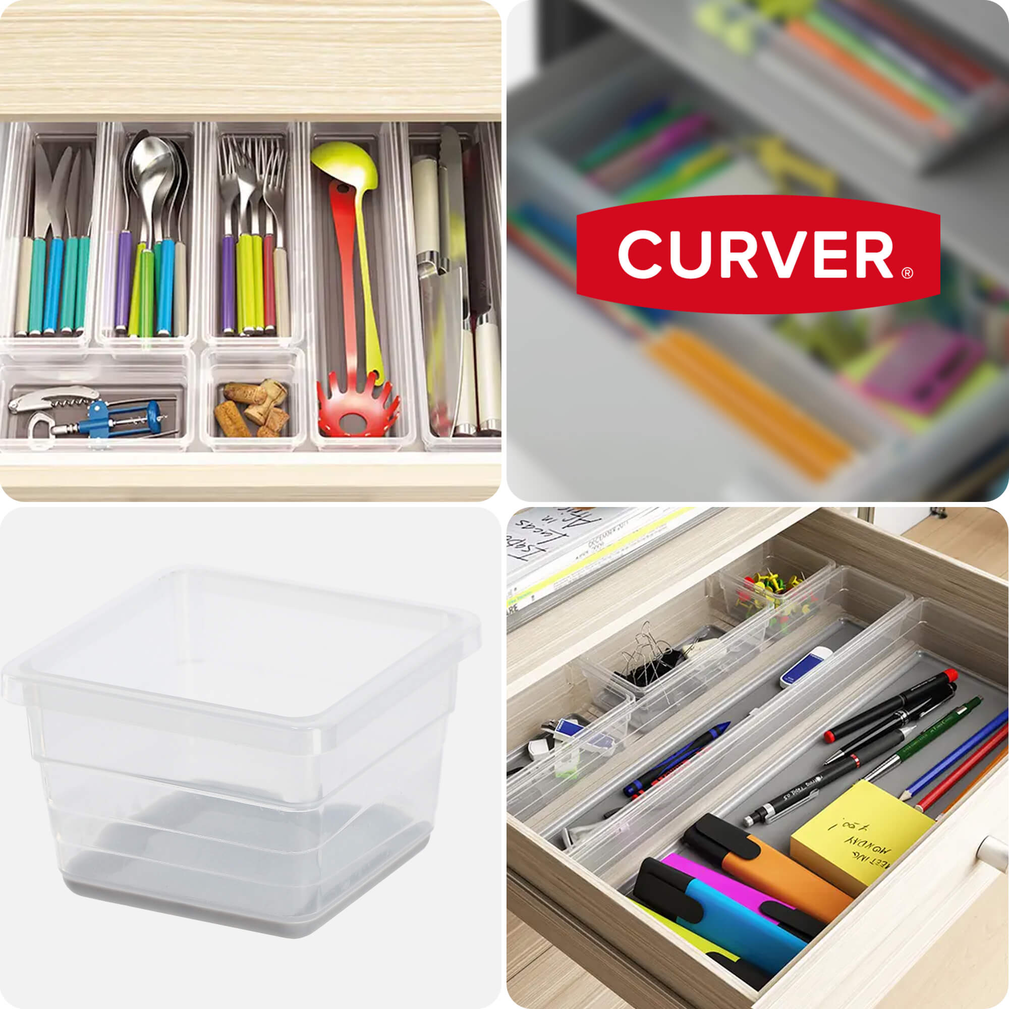 Organizer do szuflady Curver Sistemo 7.5 x 7.5 cm