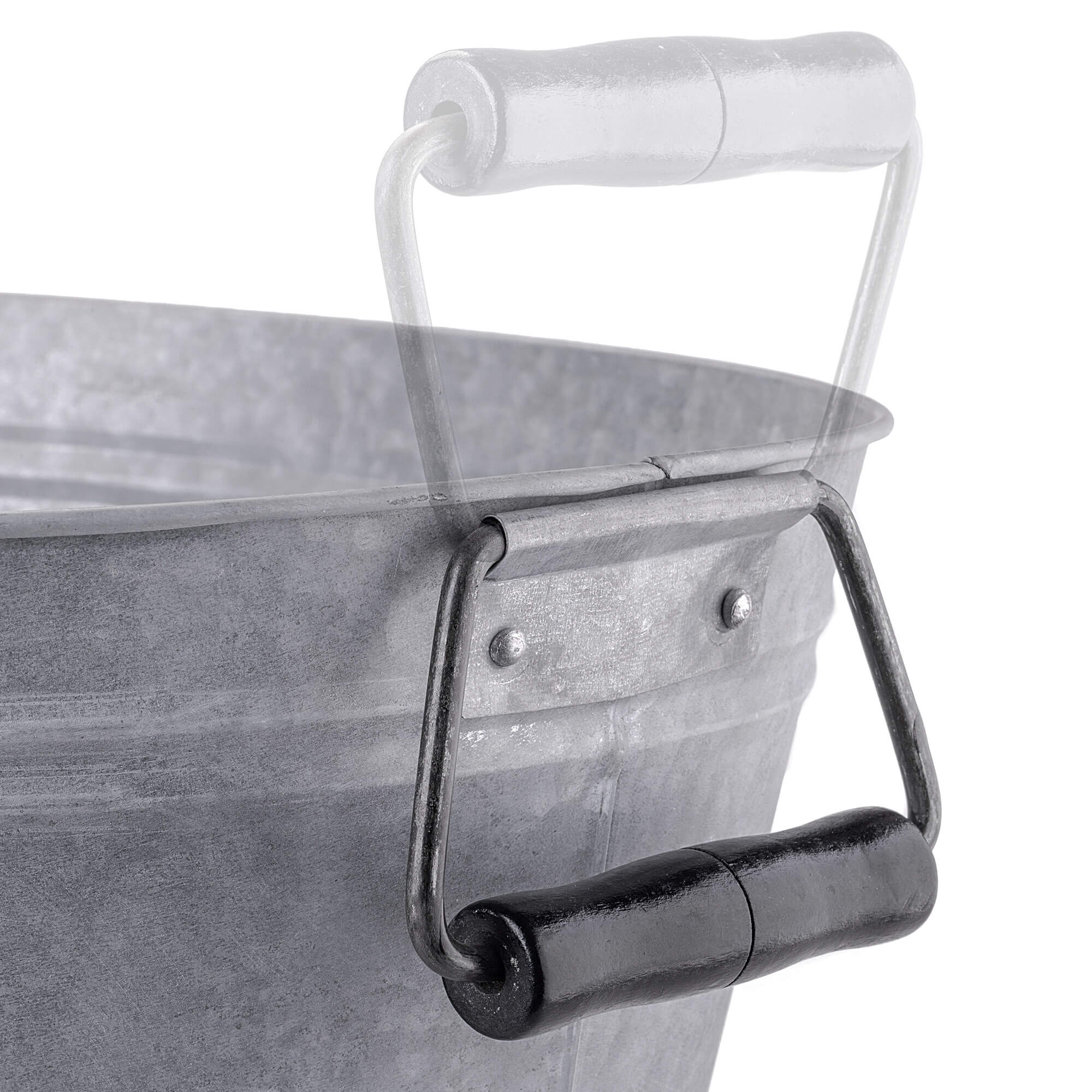 Zestaw stalowych misek ogrodowych Saix 19L + 13L + 6L