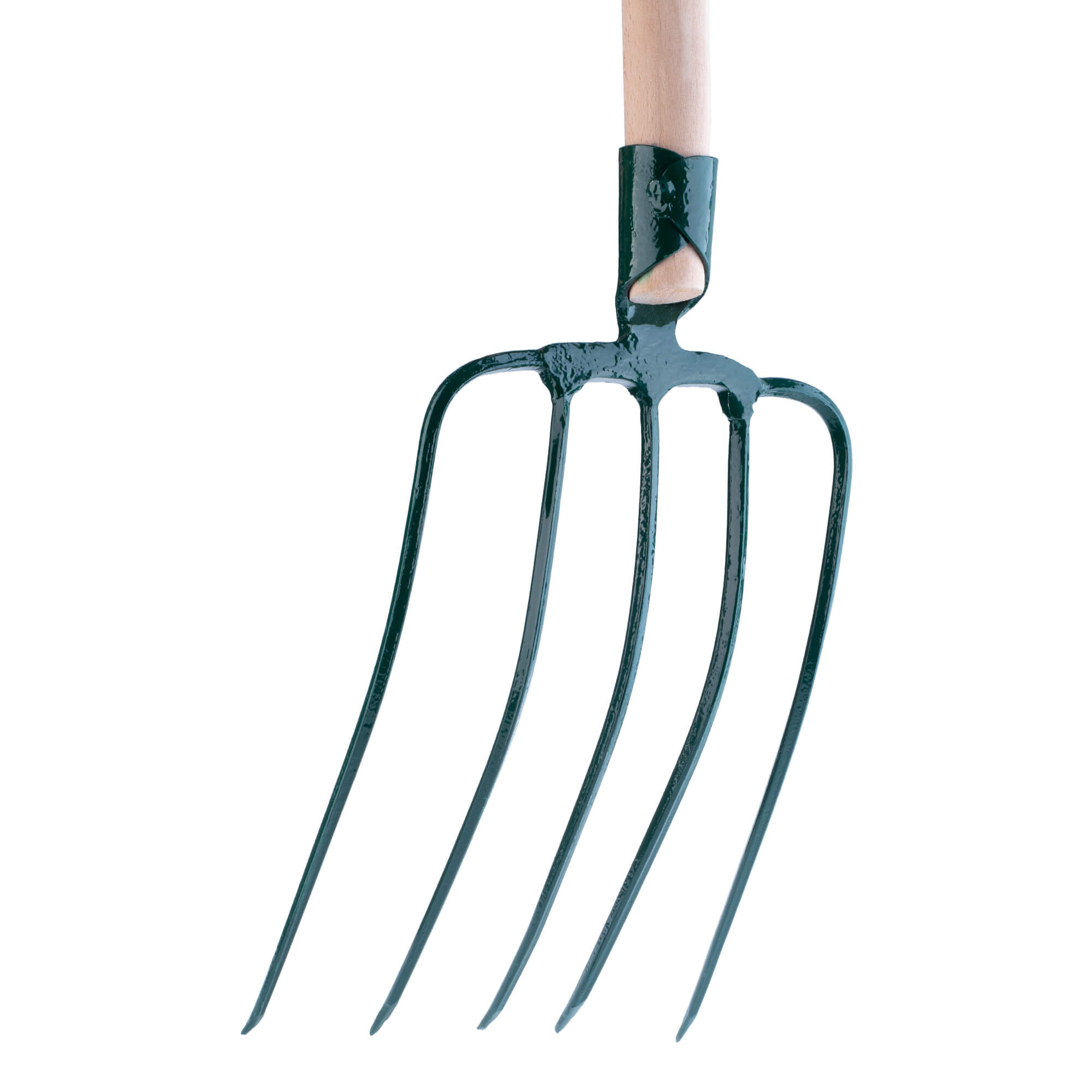 Widły metalowe Varzi 5-zębne 132 cm, zielone