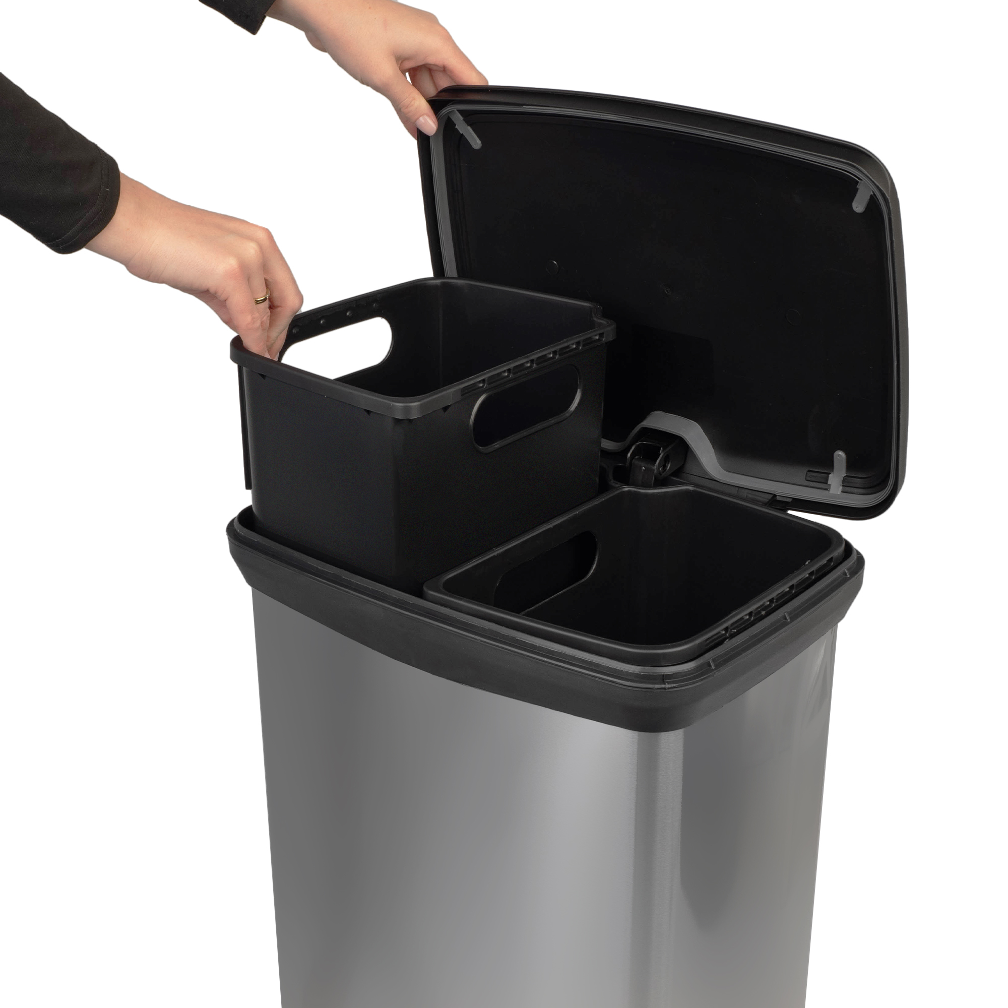 Kosz na śmieci z pedałem Curver Deco bin Duo 23+23L
