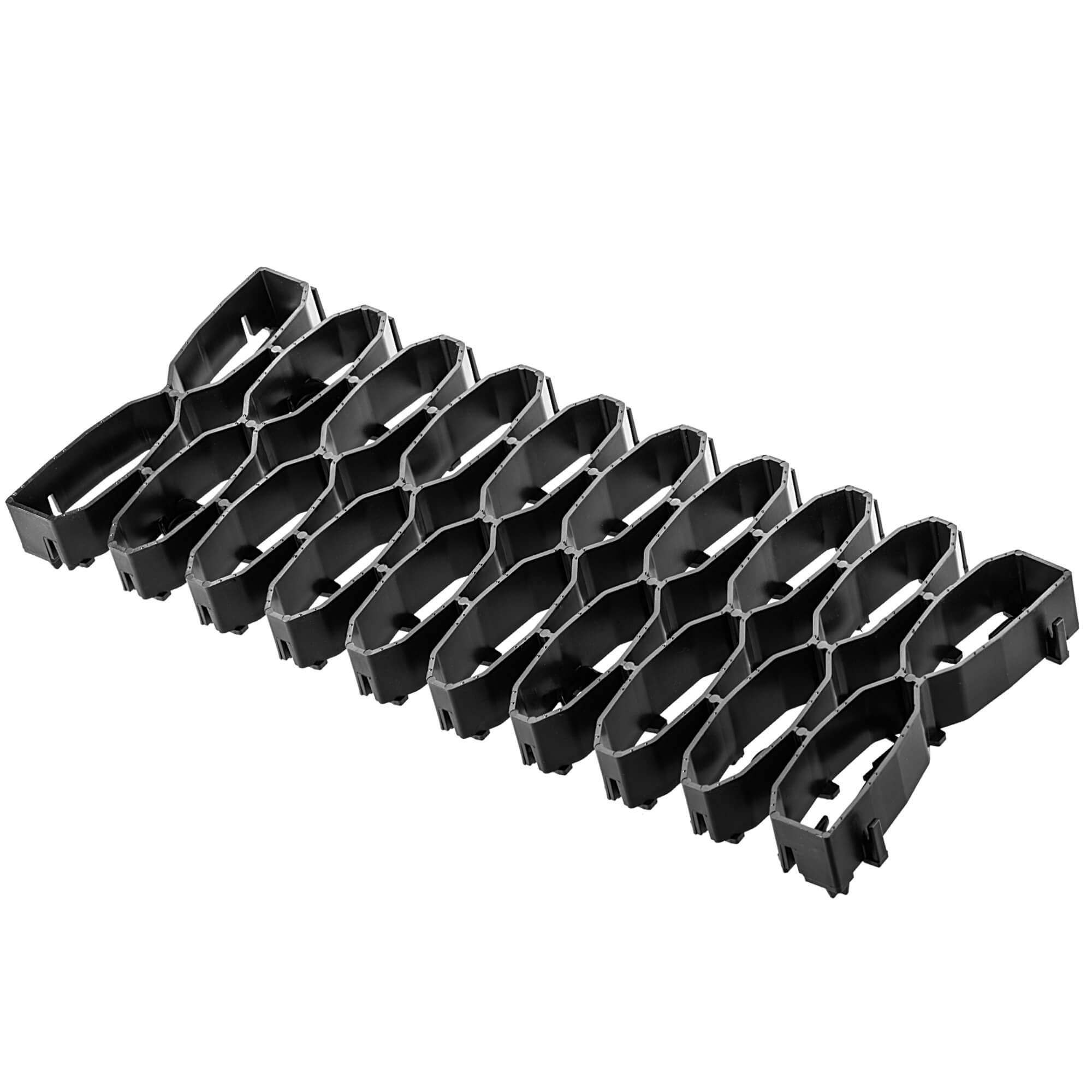 Kratka trawnikowa Montaron pod roboty koszące 47 x 20 cm czarna 10 szt.