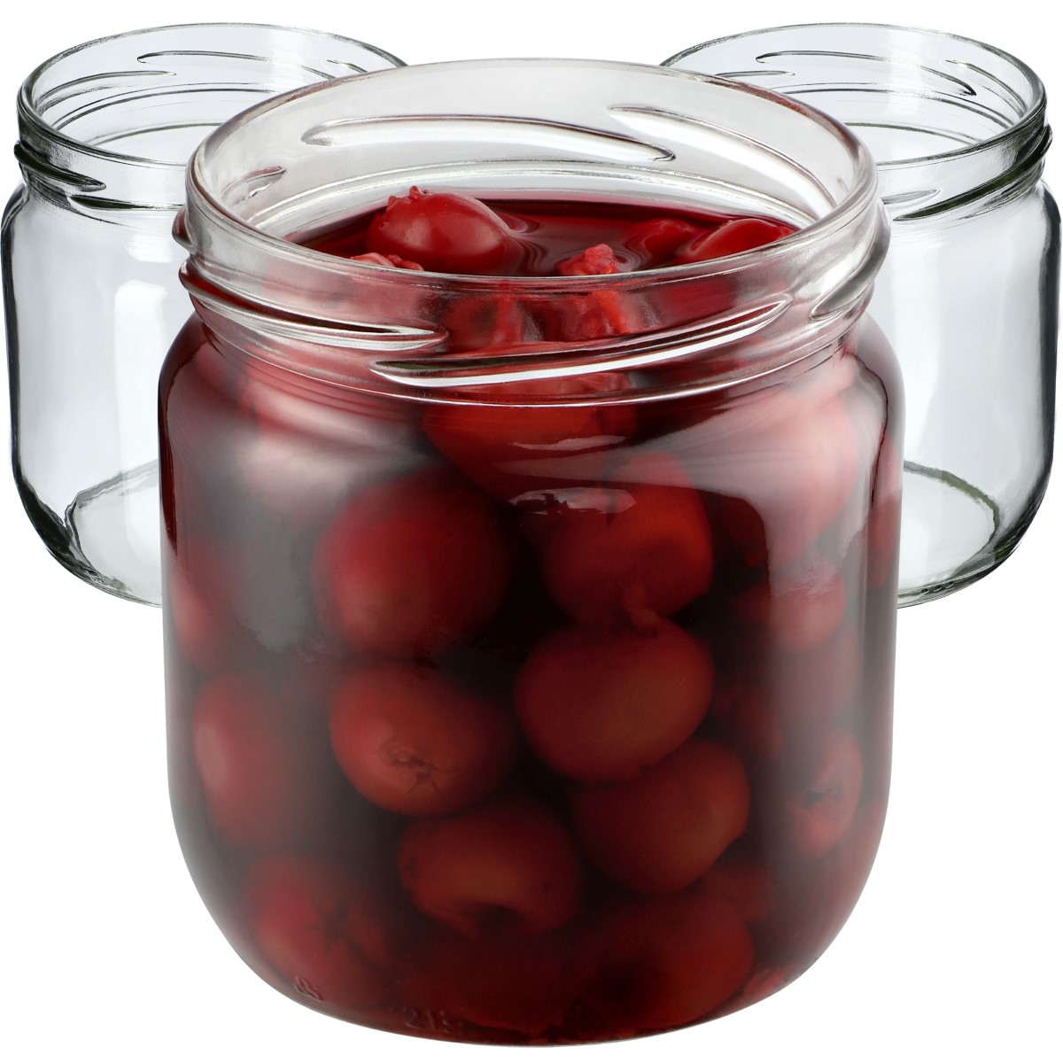 Słoiki na przetwory Salla 425ml fi 82 mm 48szt + wieczko Krata z serduszkiem