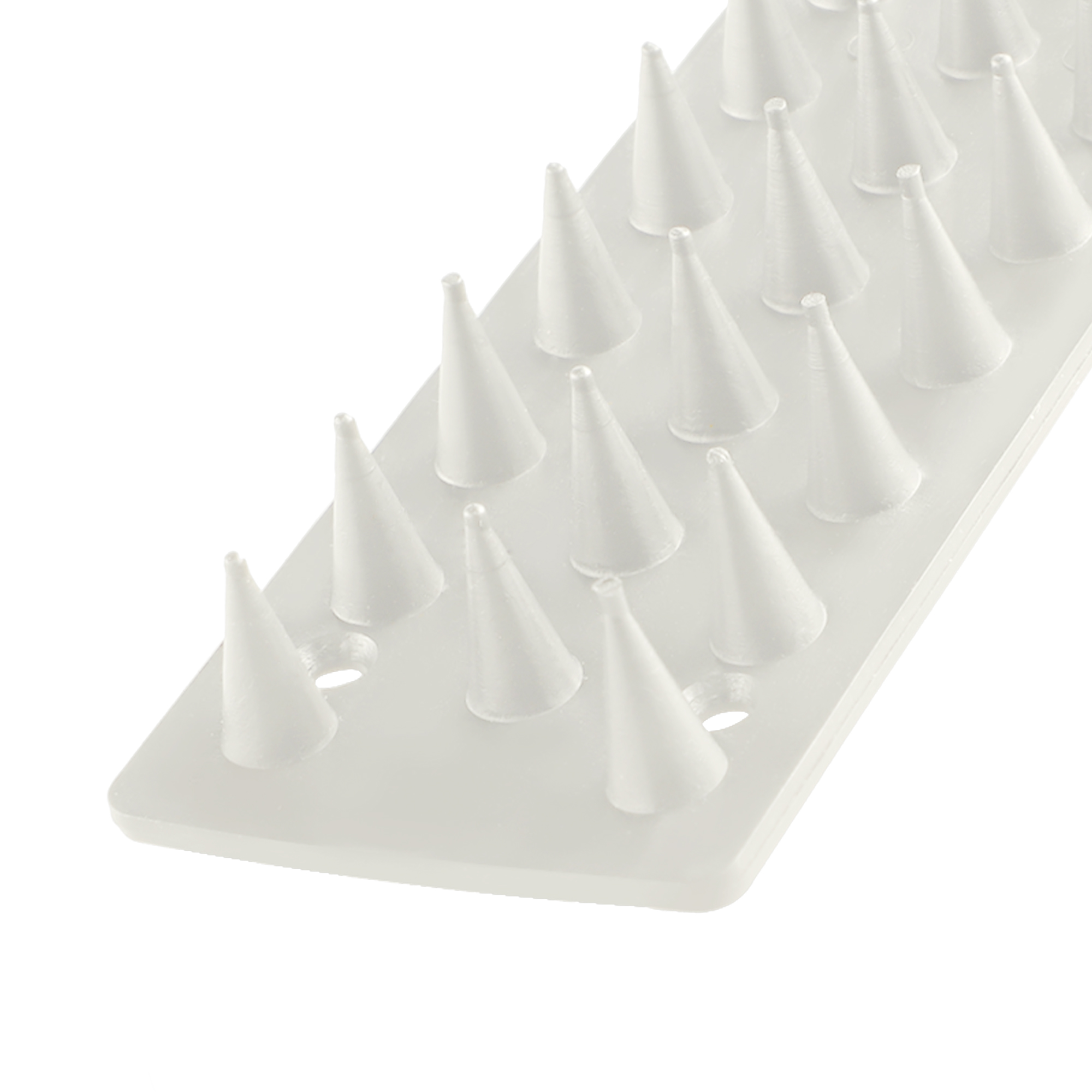 Plastikowe kolce Tosta przeciw ptakom 4,5 x 50 cm białe 10 szt.