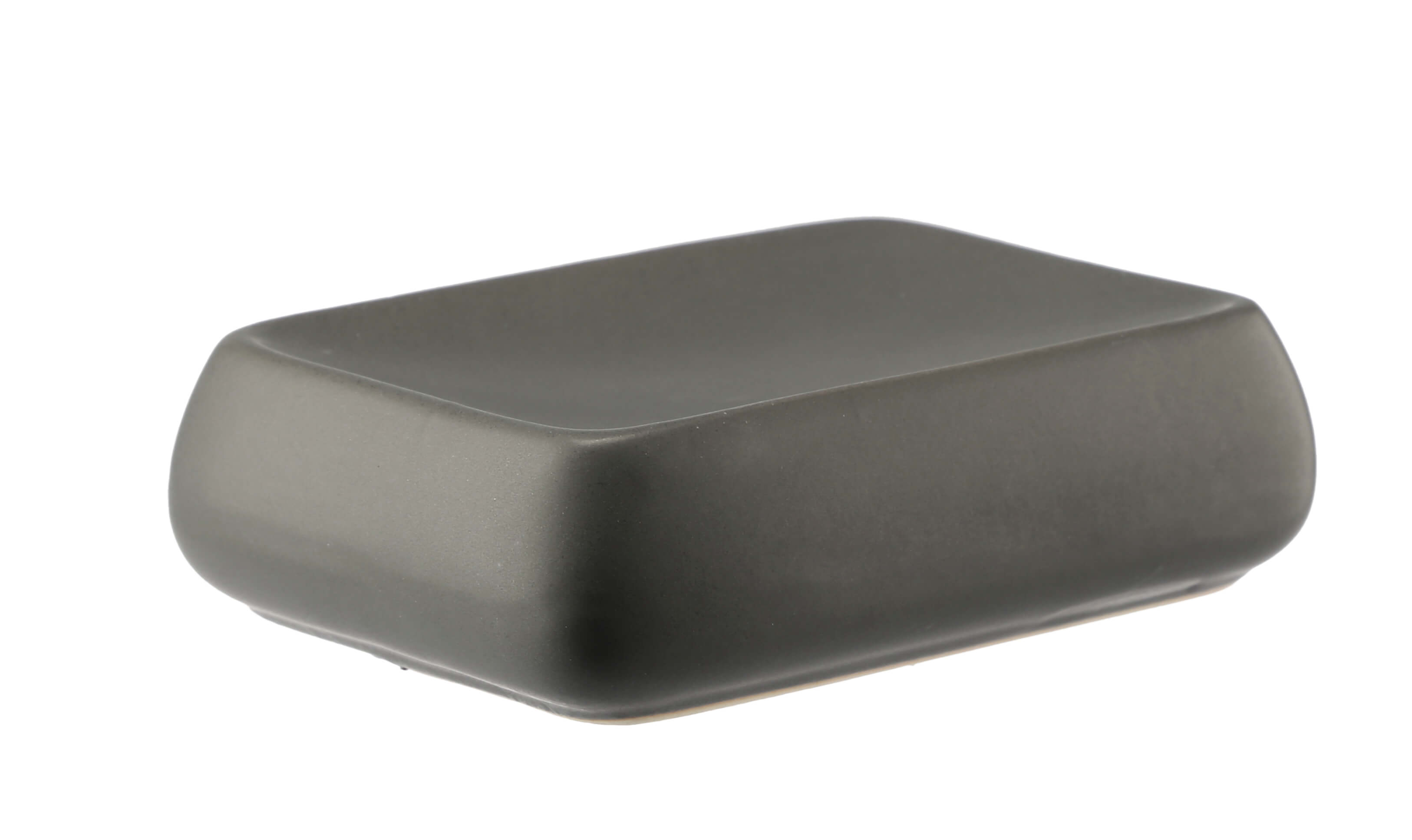 Mydelniczka ceramiczna 12 x 10 x 3 cm, szara