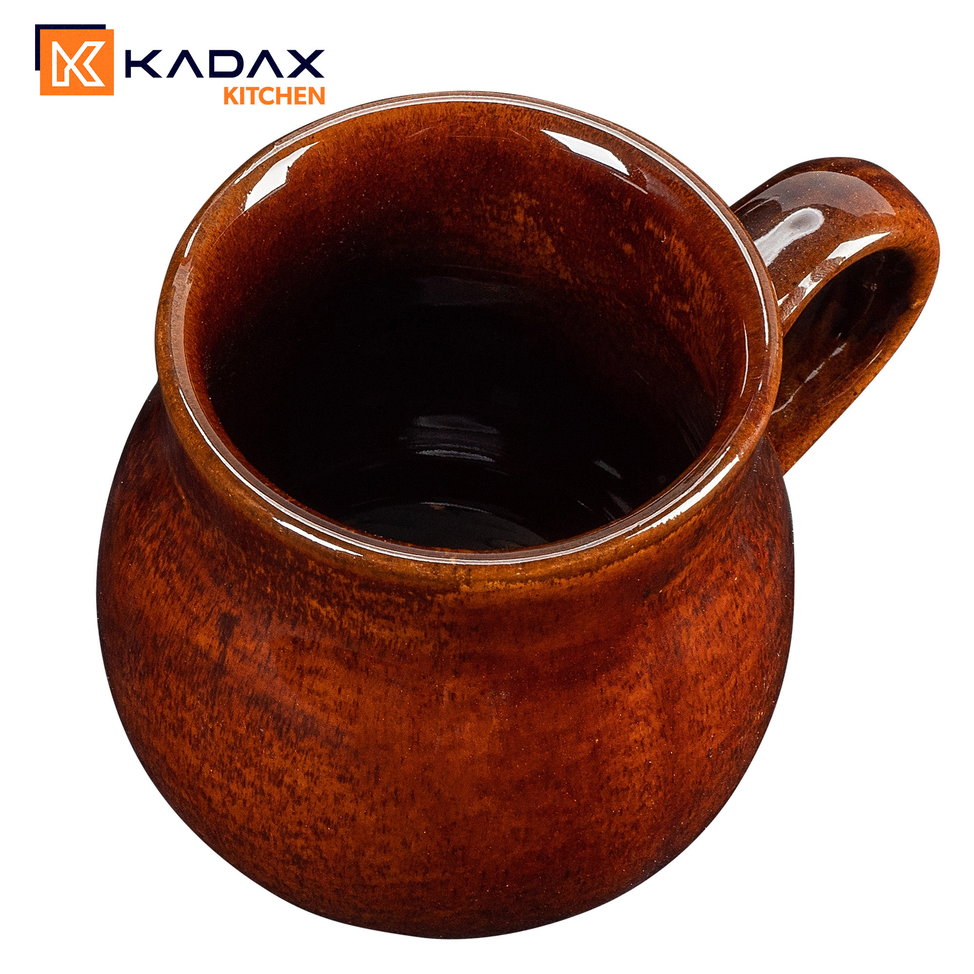 Kubek kamionkowy z uchem Olympia 0.25L, 4 szt.