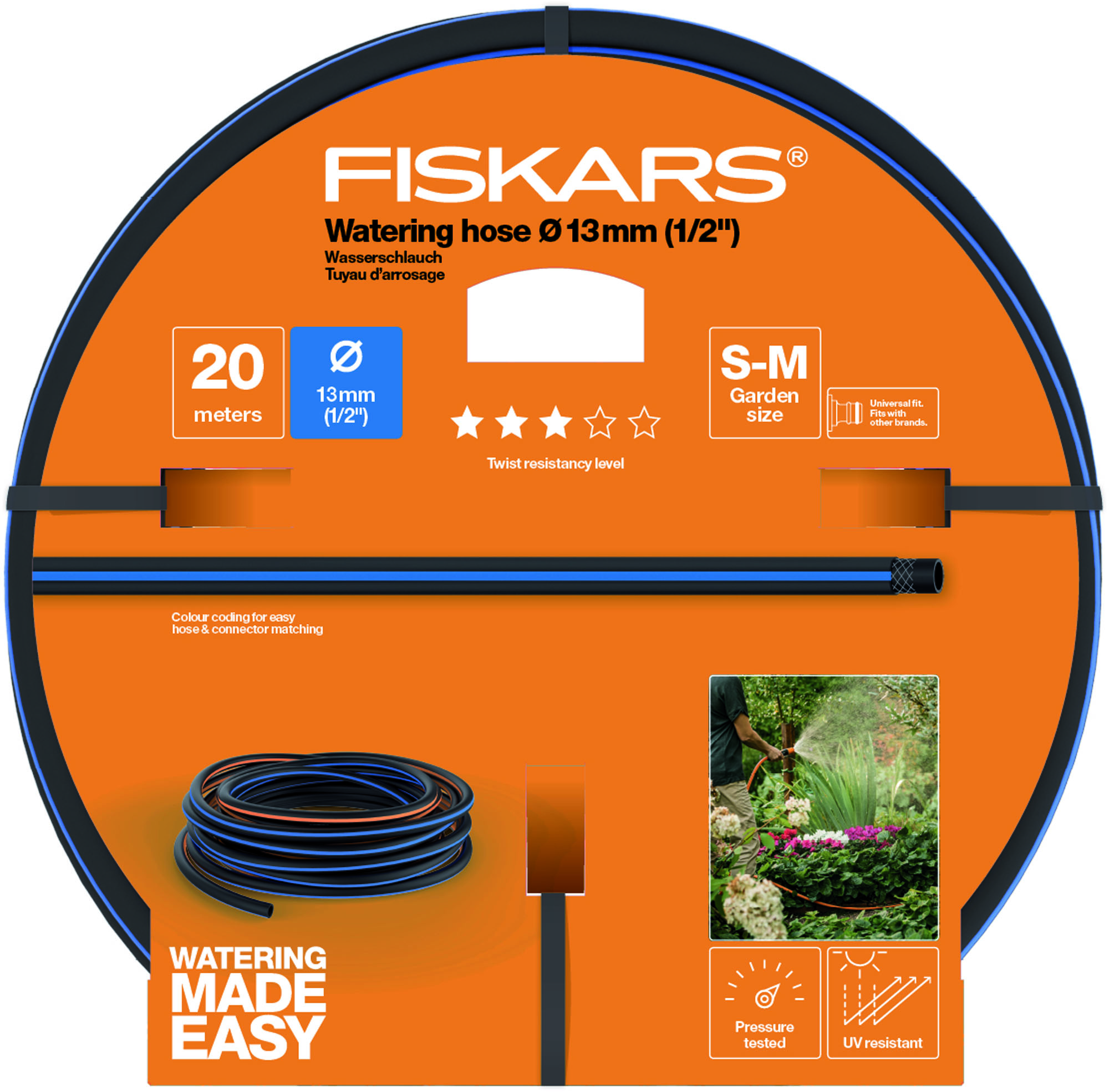 Fiskars 1027102 Wąż ogrodowy 13 mm (1/2”) 20 m – Q3