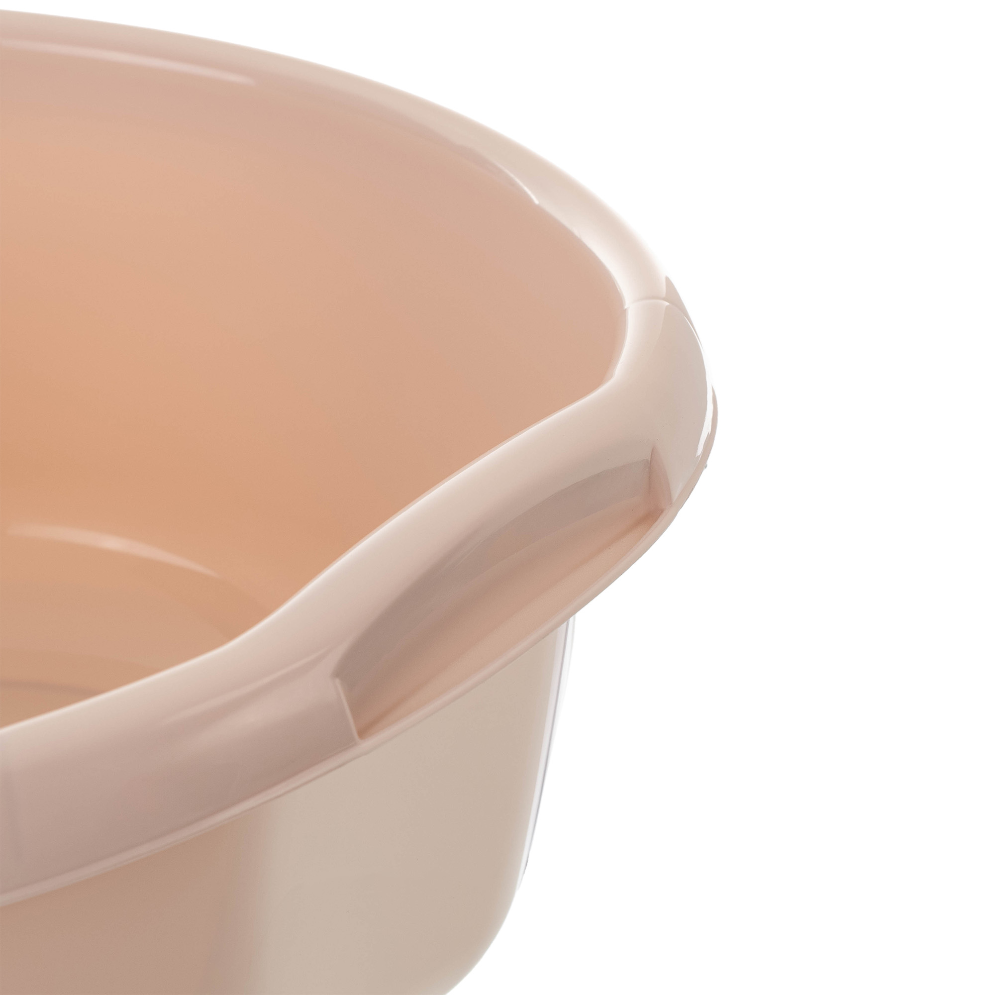 Miednica plastikowa z uchwytami Treix 25L jasny beż