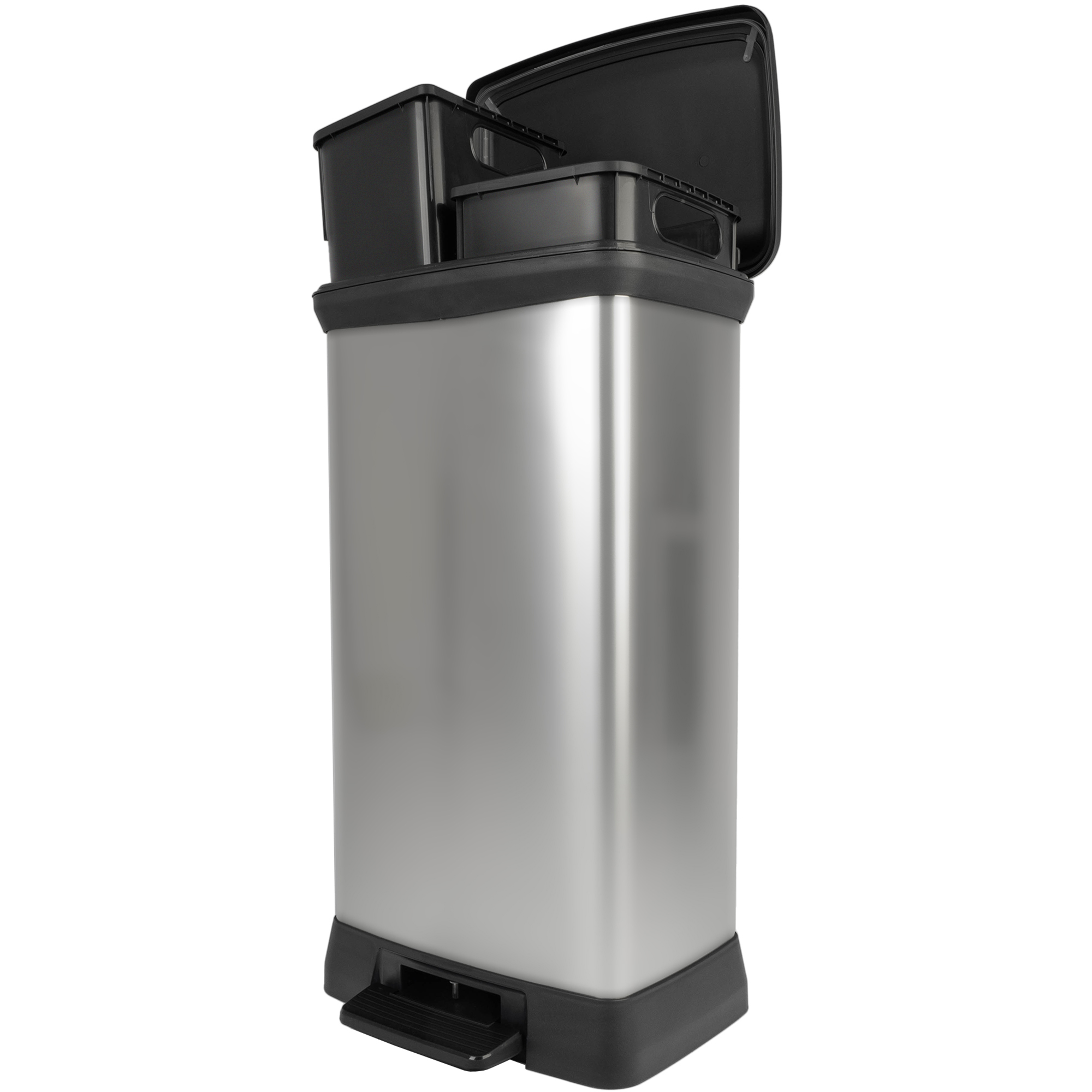 Kosz na śmieci z pedałem Curver Deco bin Duo 23+23L