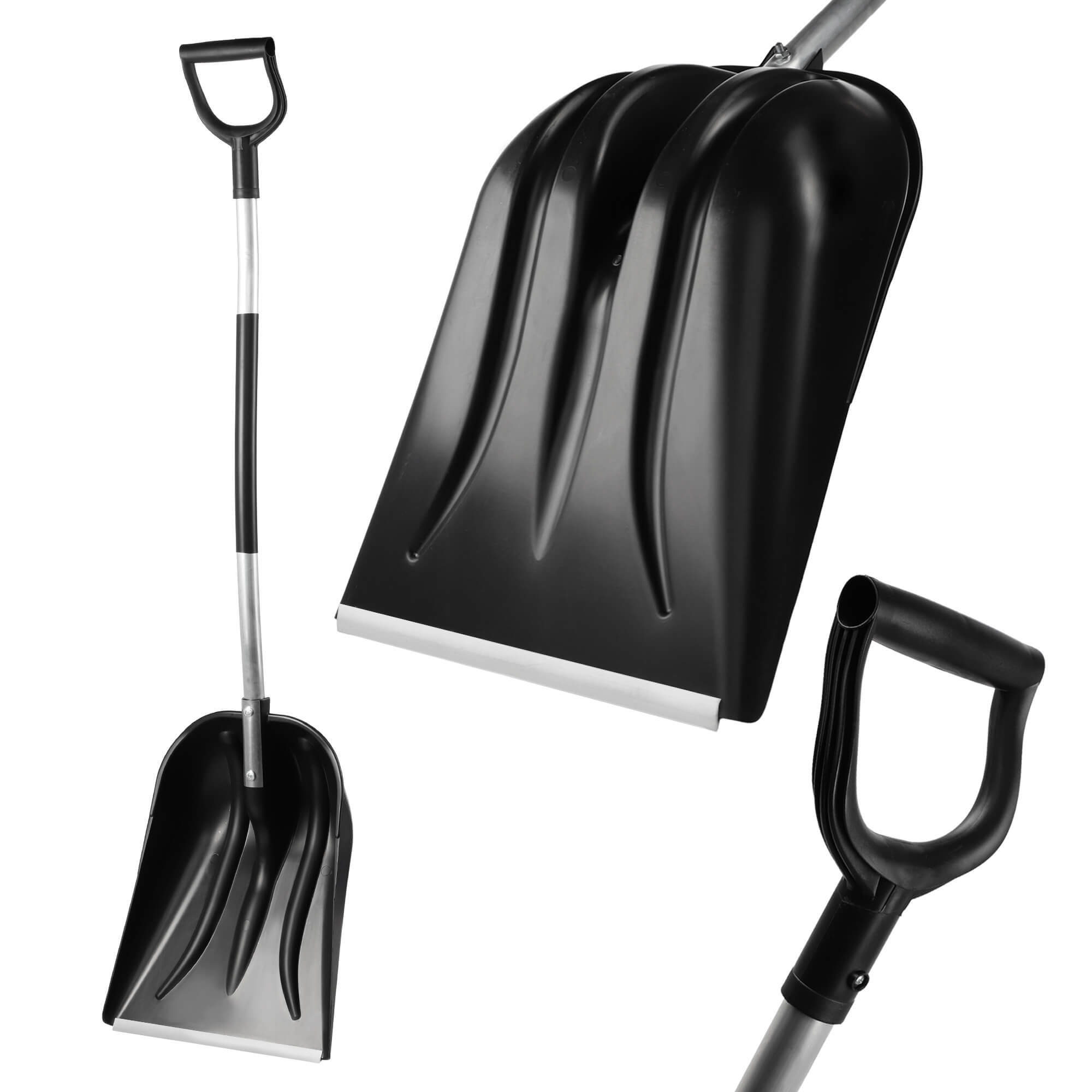 Łopata do śniegu 148 cm, czarna
