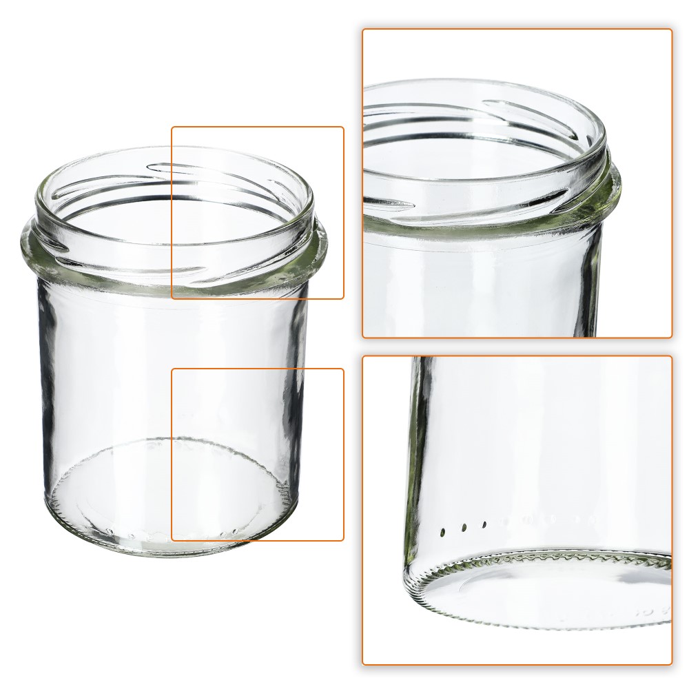 Słoiki na przetwory Avila 350ml 10szt fi 82 mm + wieczka "Mix Owoców"